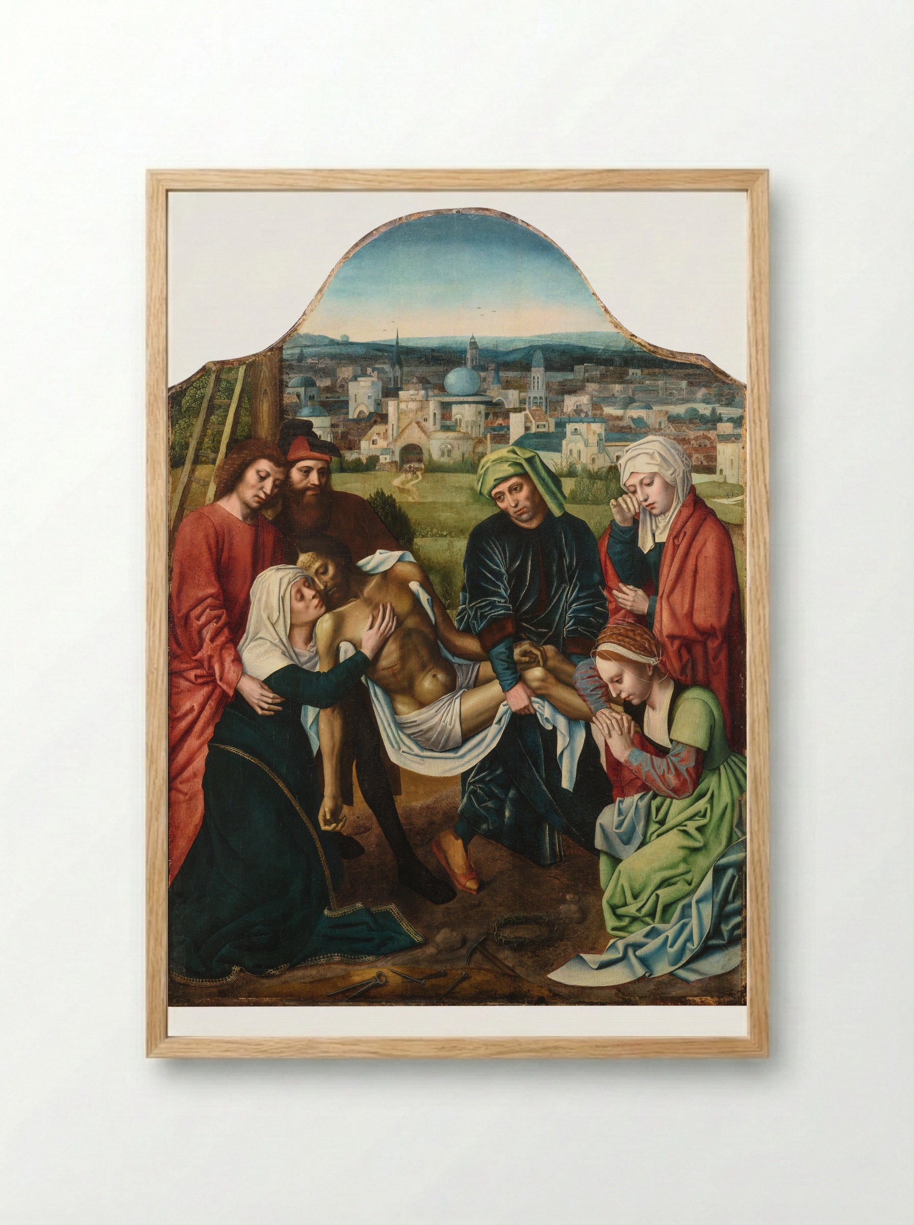 The Lamentation - Ambrosius Benson - Framed Print Wood