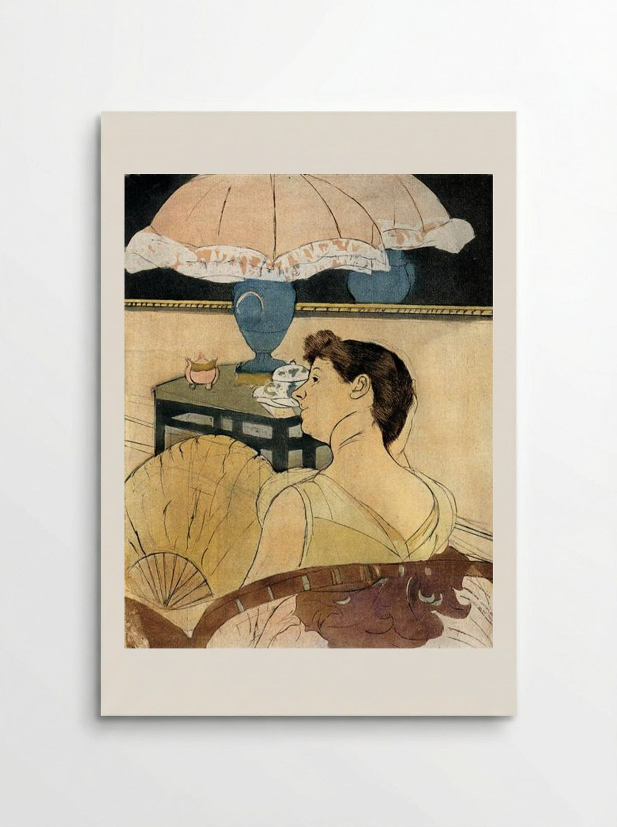 The Lamp - Mary Cassatt - Poster