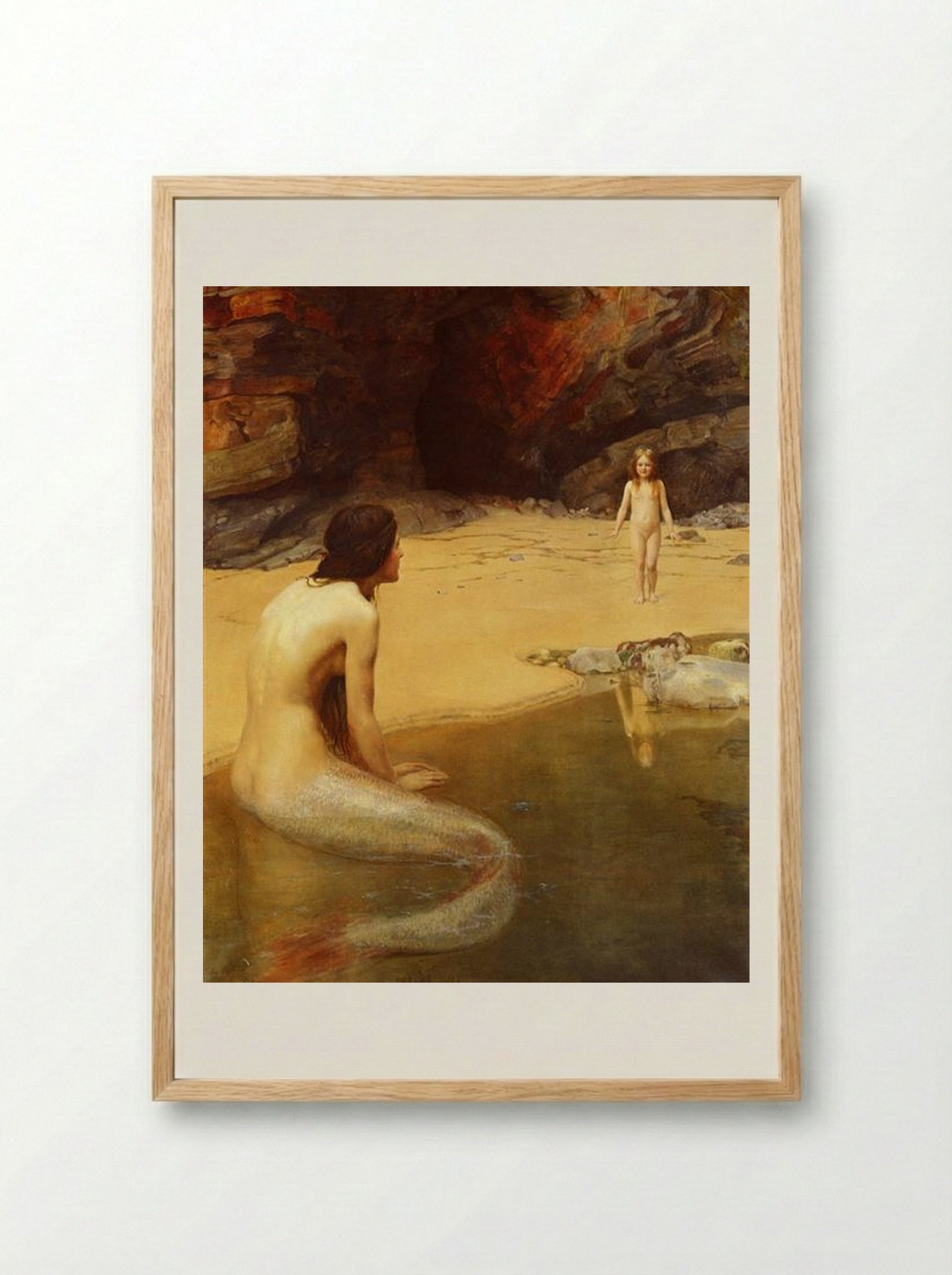 The Land Baby - John Collier - Framed Print Wood