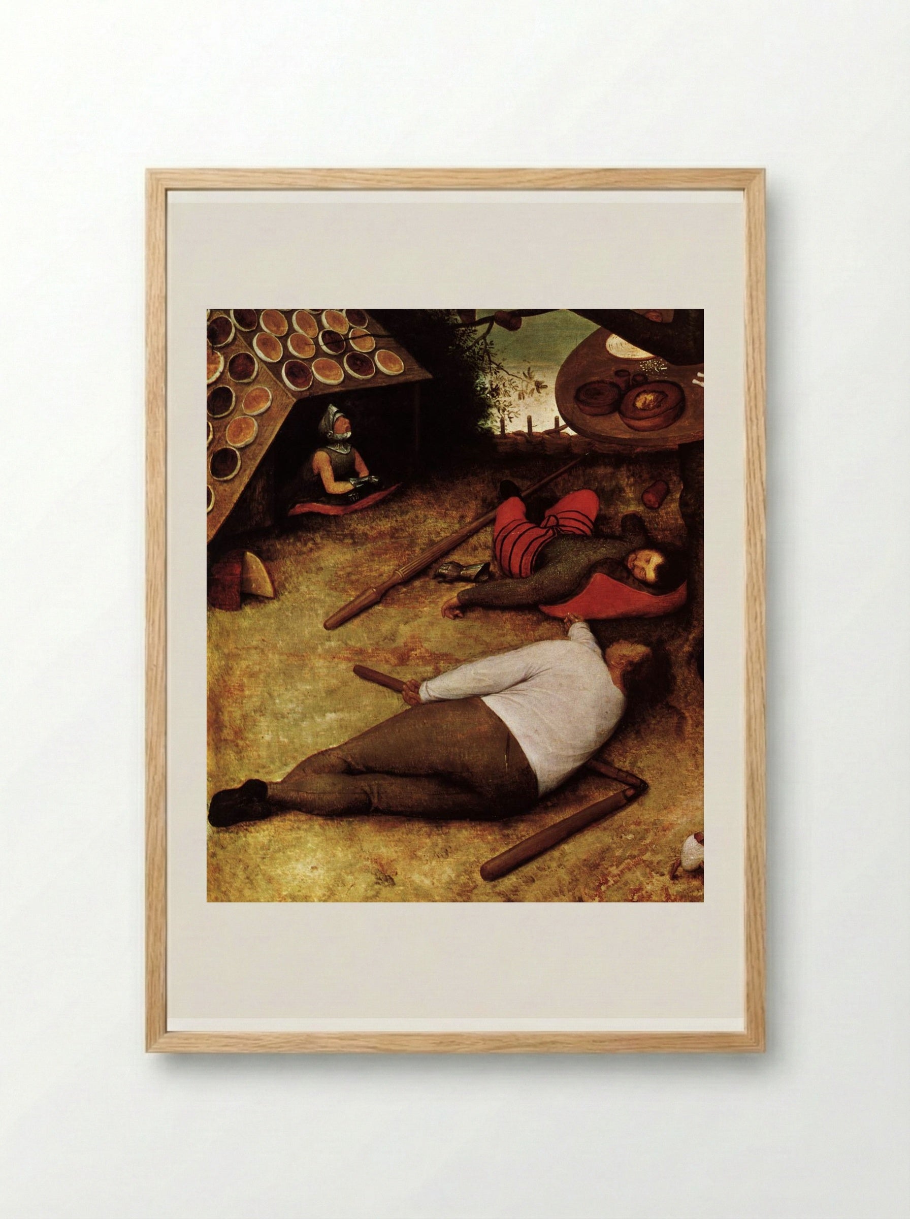The Land of Cockaigne - Pieter Bruegel the Elder - Framed Print Wood