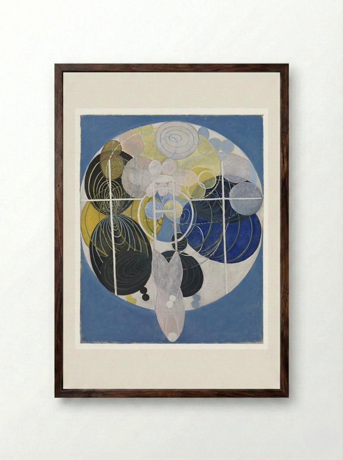 The Large Figure Paintings, nr 5 - Hilma af Klint - Framed Print Dark Wood