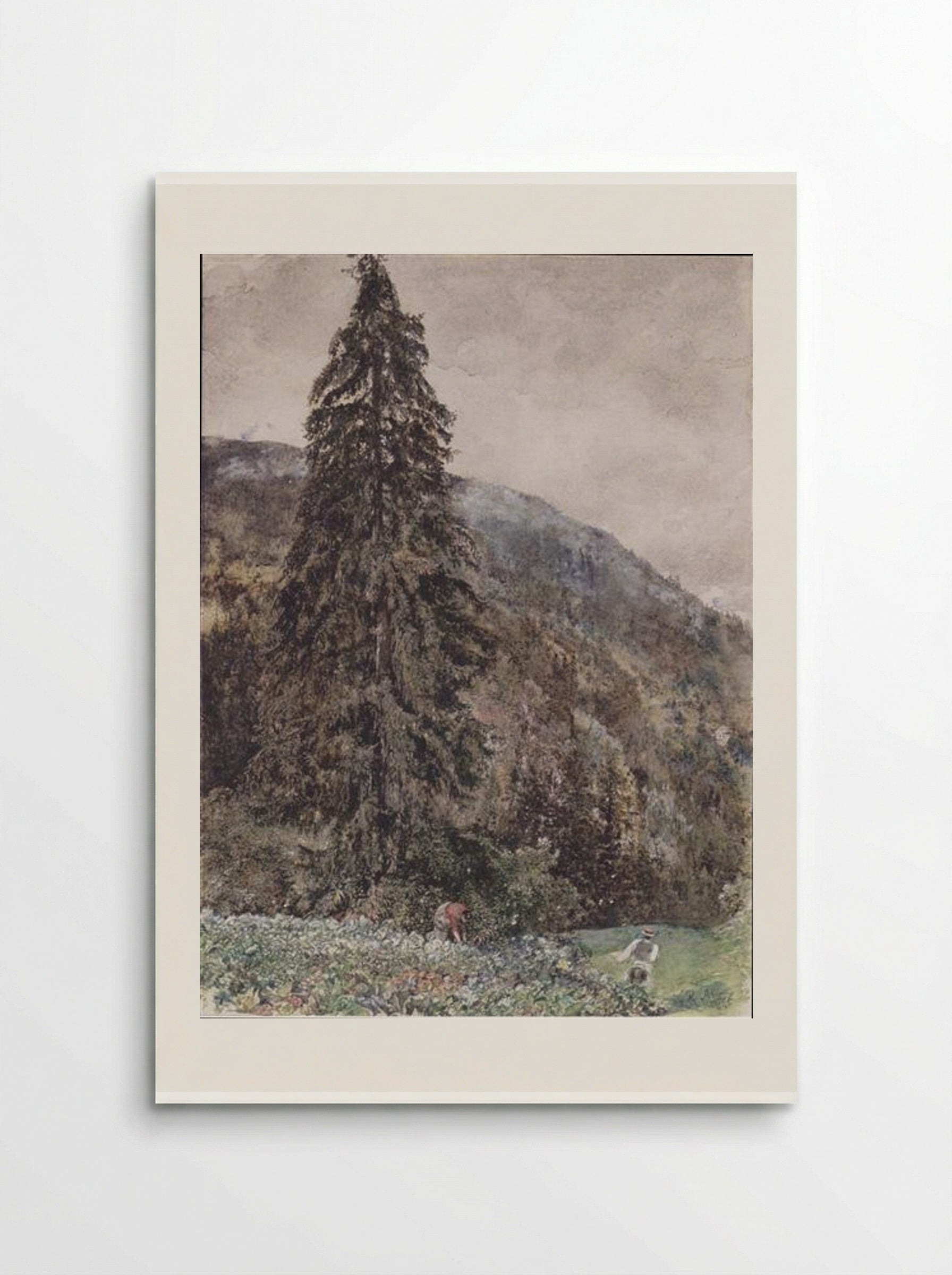 The Large Pine in Gastein - Rudolf von Alt - Poster