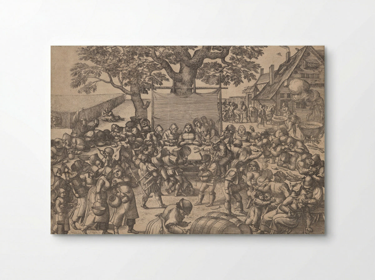 The Large Wedding Feast - Peeter van der Borcht - Poster