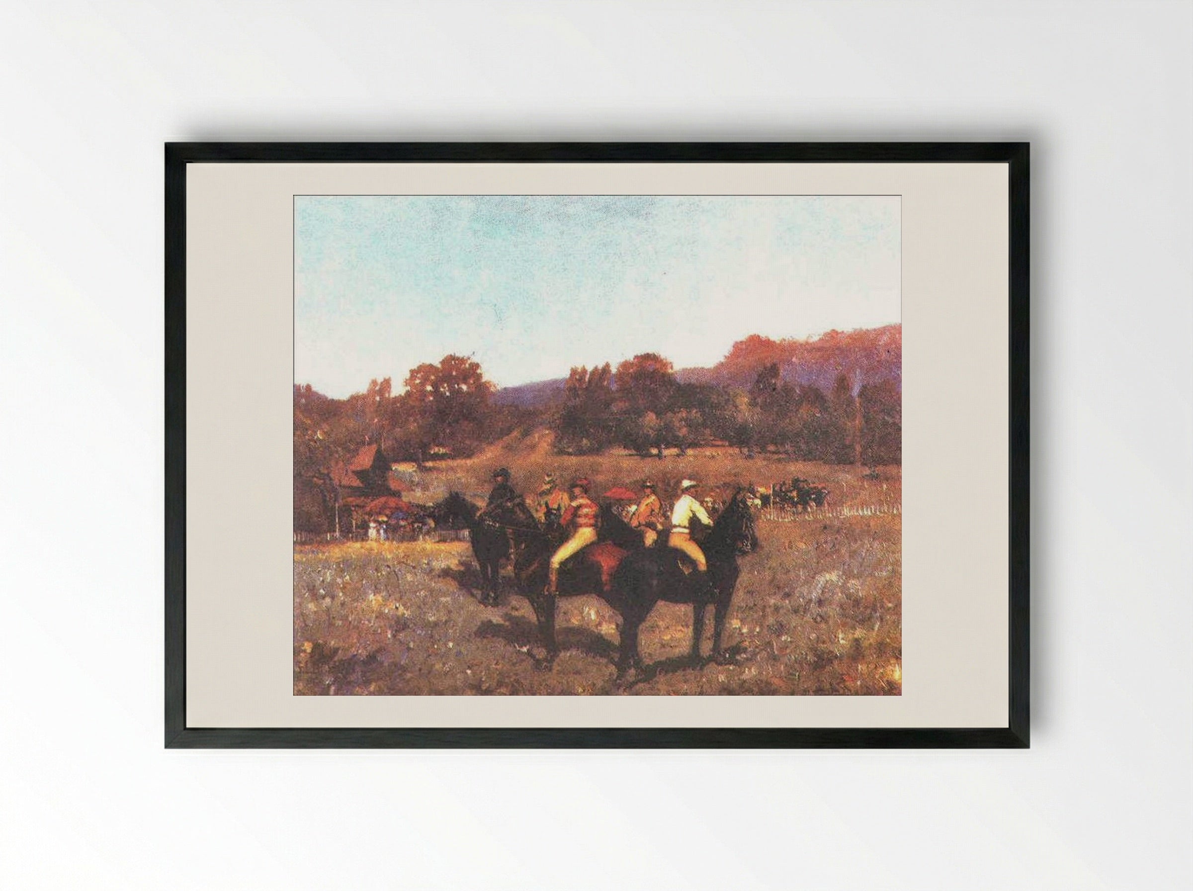 The Last Autumn Race - Stefan Luchian - Framed Print Black