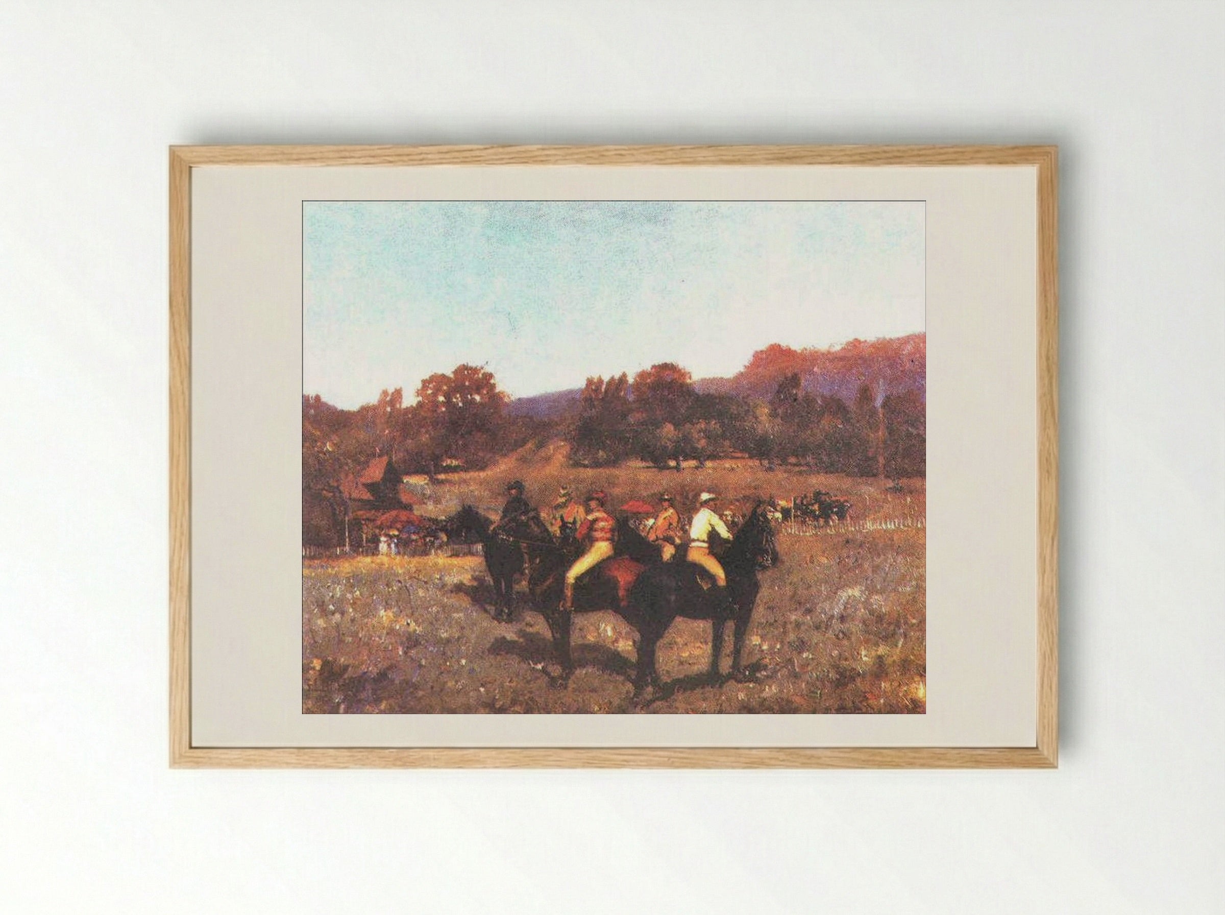 The Last Autumn Race - Stefan Luchian - Framed Print Wood