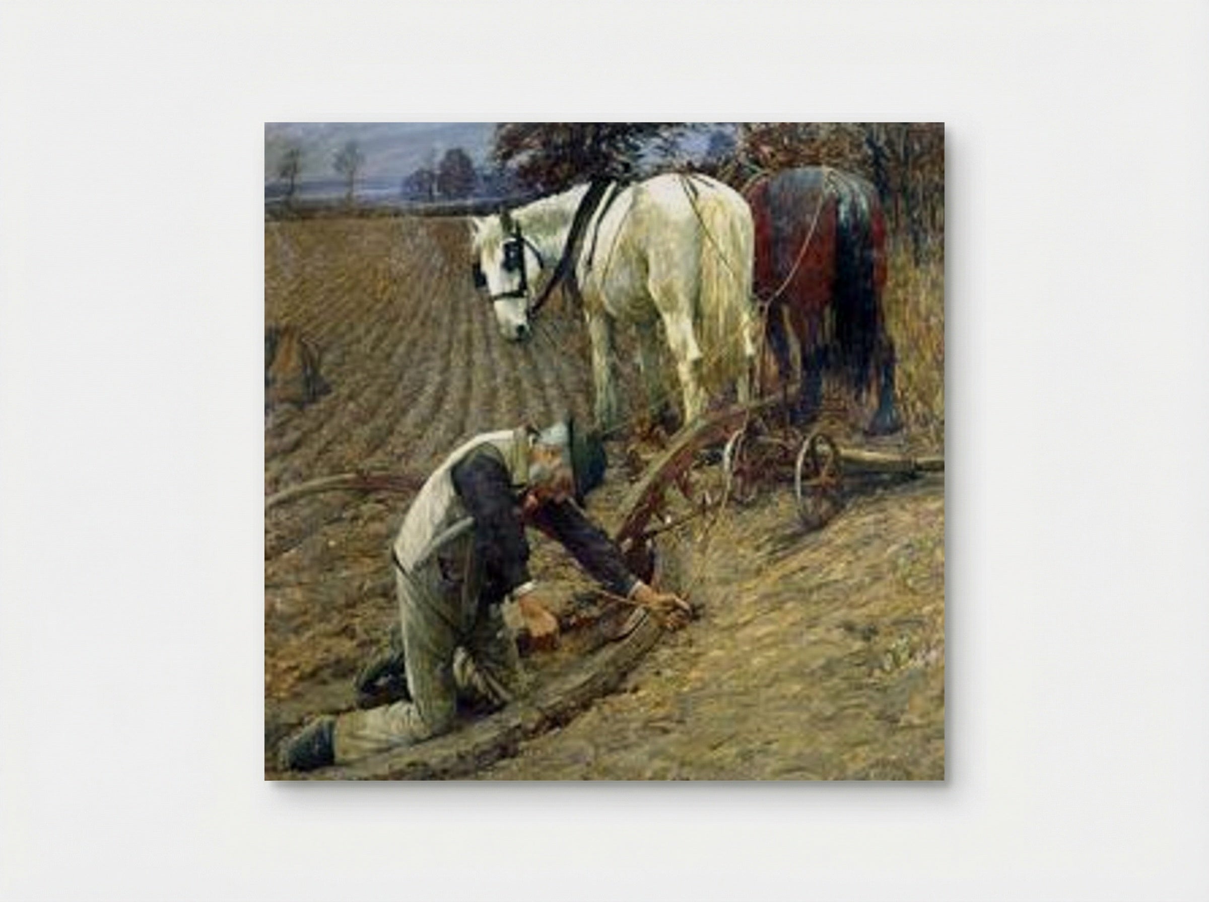 The Last Furrow - Henry Herbert La Thangue - Poster