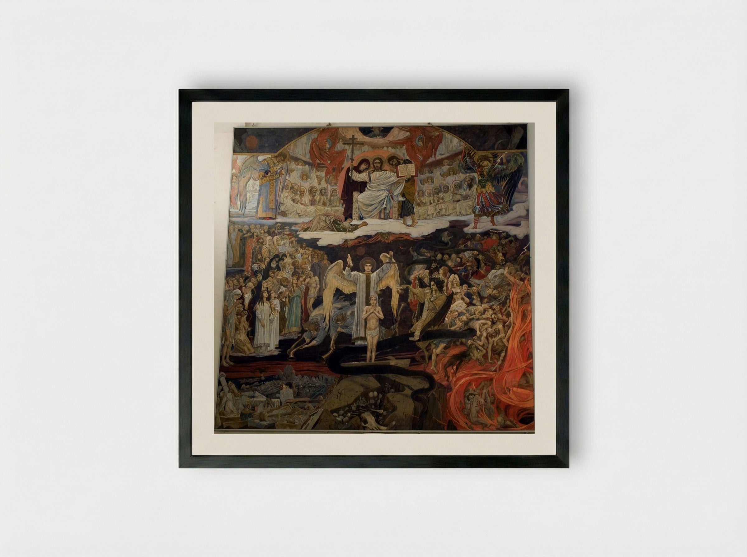 The Last Judgement - Viktor Vasnetsov - Framed Print Black