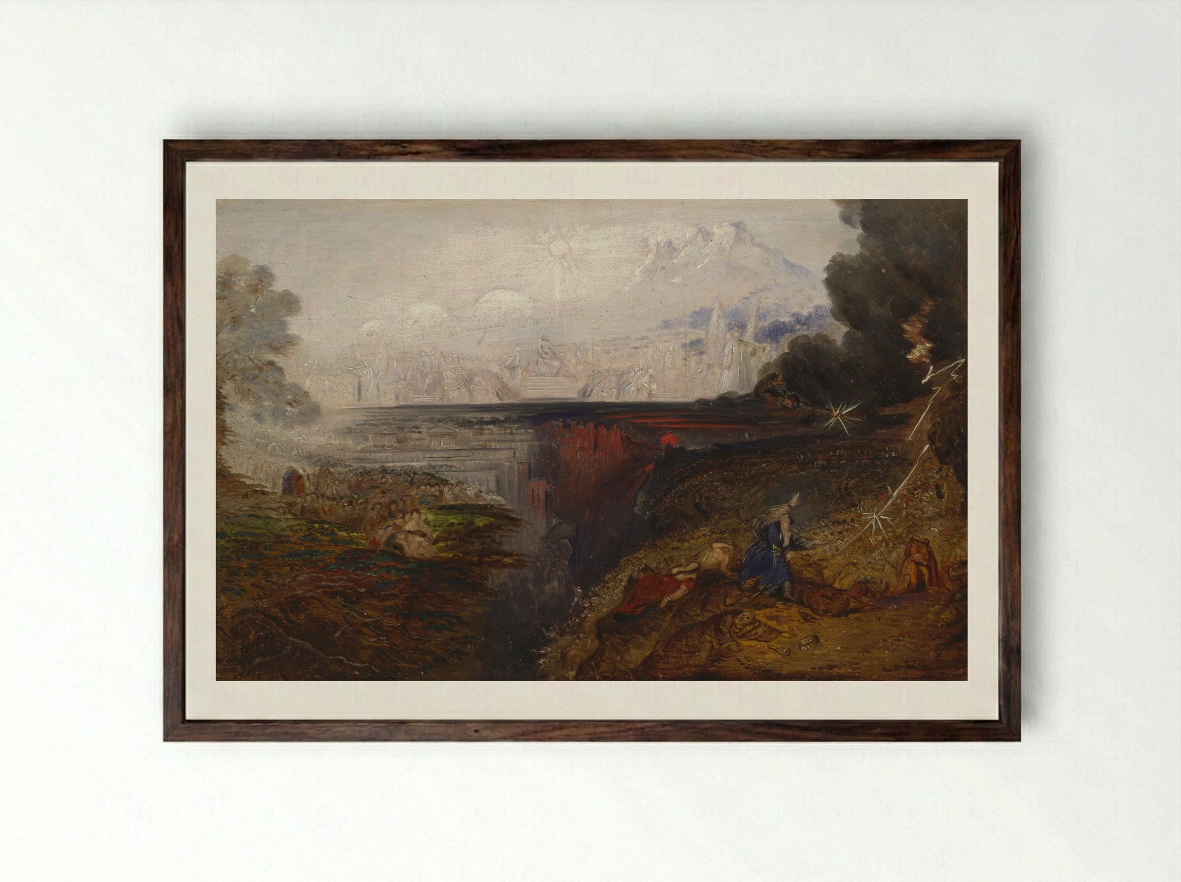 The Last Judgement - John Martin - Framed Print Dark Wood