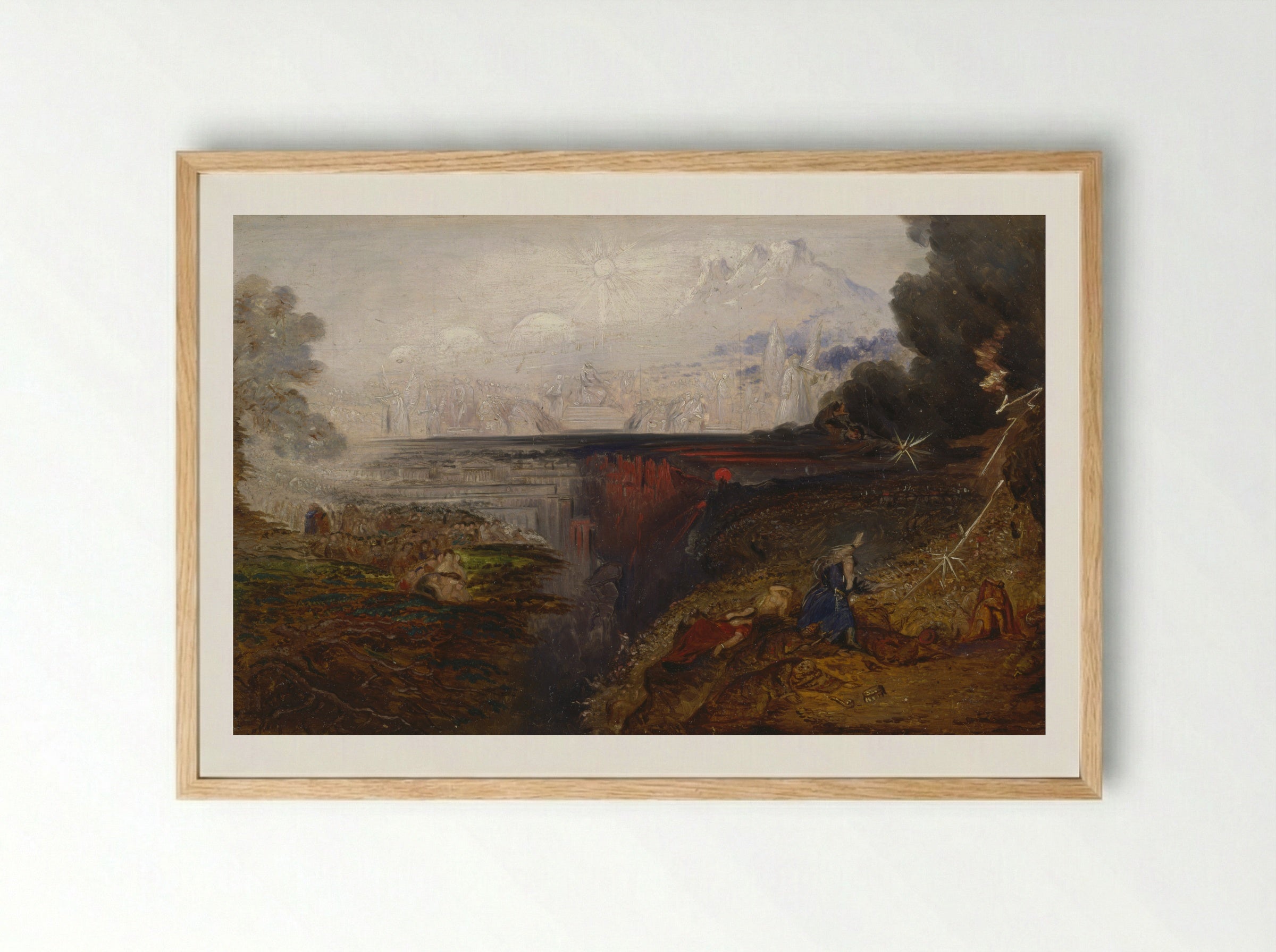 The Last Judgement - John Martin - Framed Print Wood
