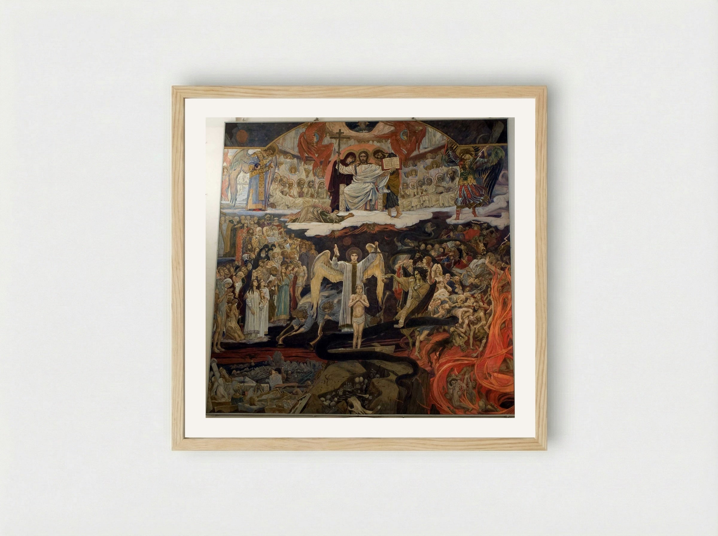 The Last Judgement - Viktor Vasnetsov - Framed Print Wood