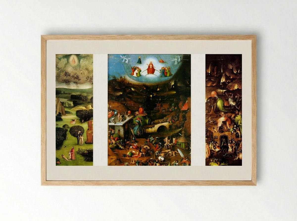 The Last Judgement - Hieronymus Bosch - Framed Print Wood