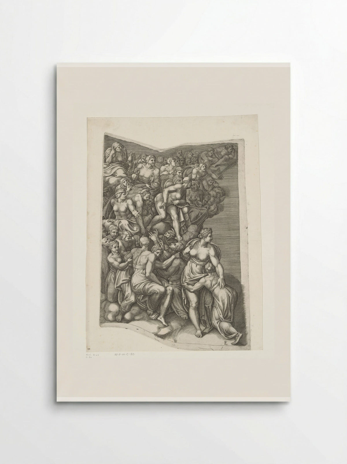 The Last Judgment, Plate E - Giorgio Ghisi - Poster
