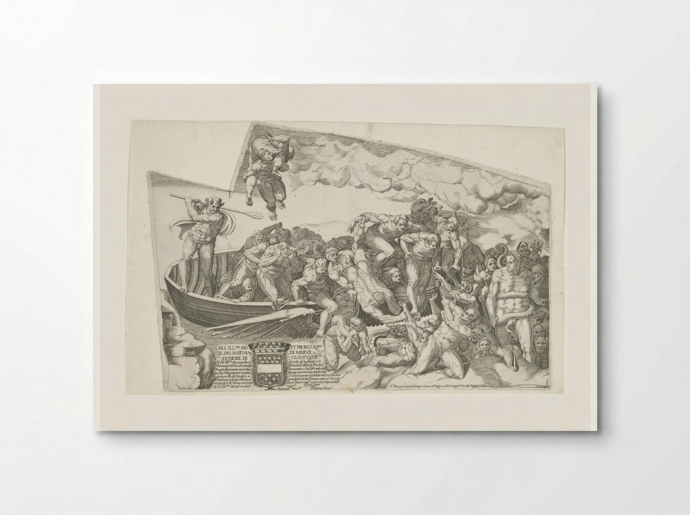 The Last Judgment, Plate I - Giorgio Ghisi - Poster