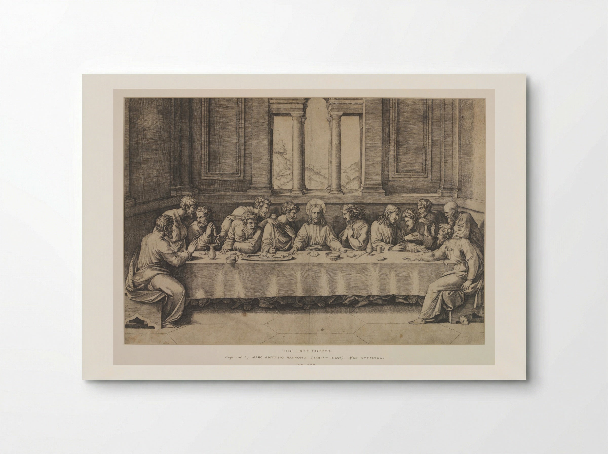 The Last Supper - Marcantonio Raimondi - Poster