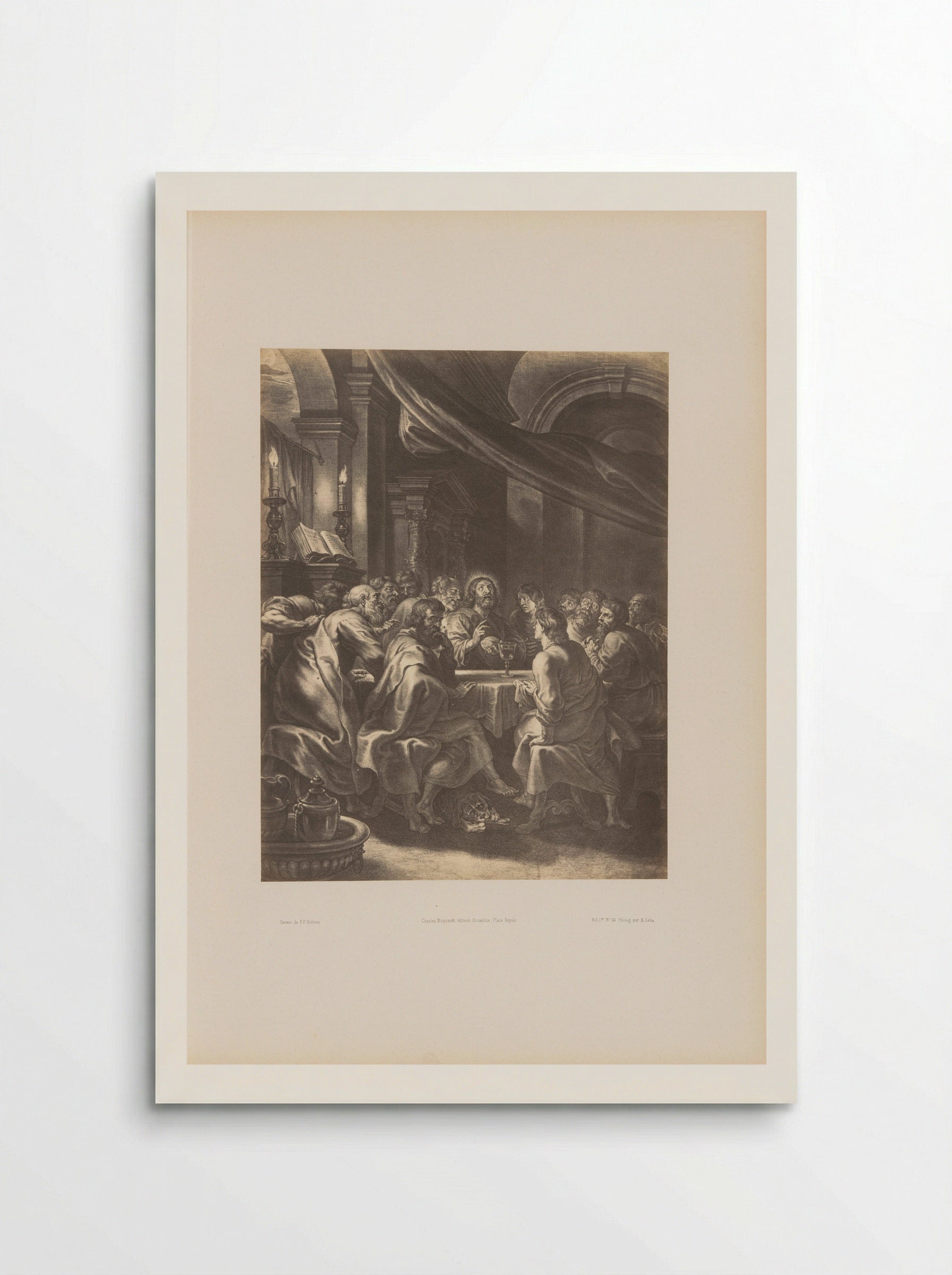 The Last Supper - Boëtius Adamsz. Bolswert - Poster