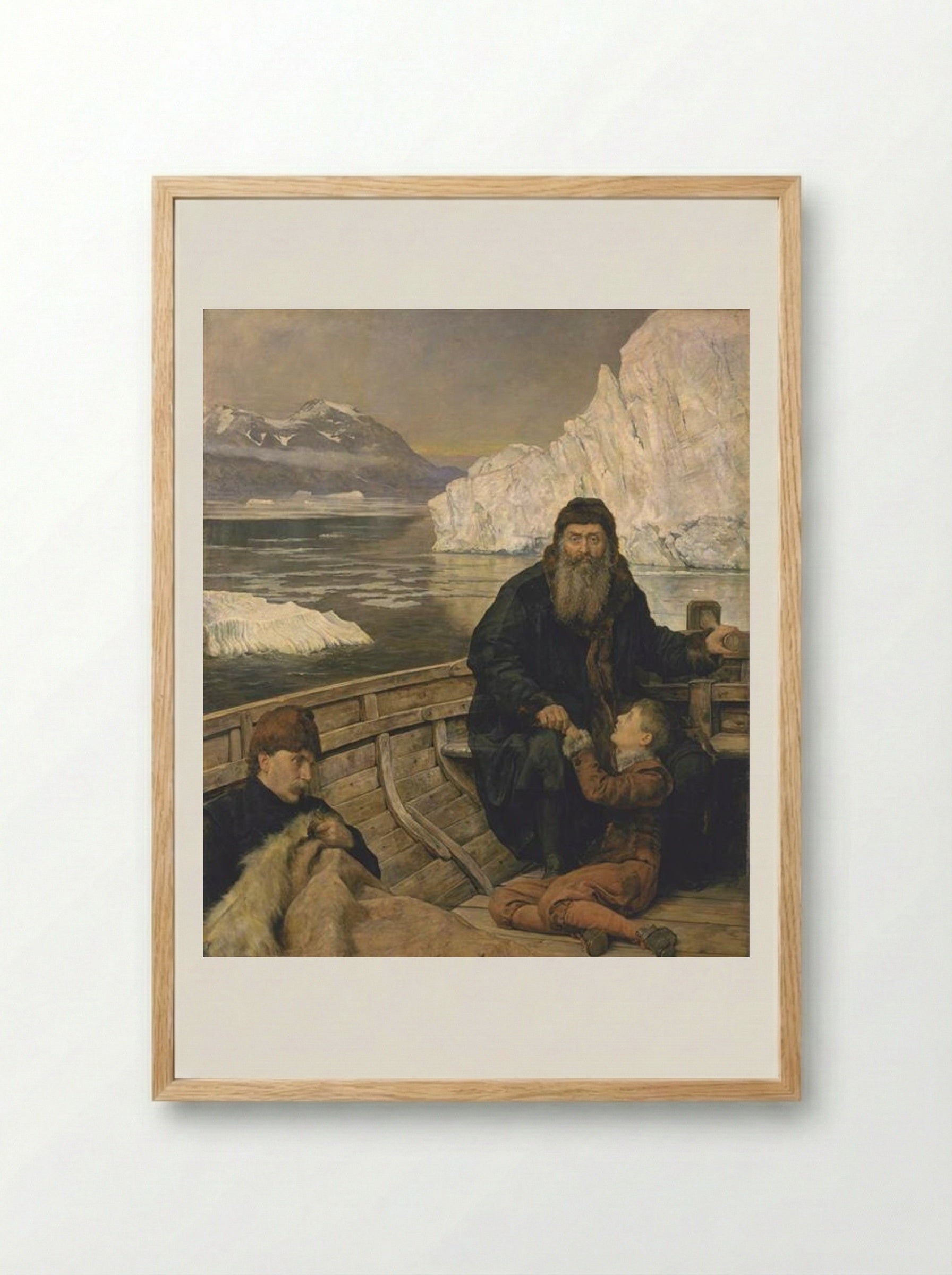 The Last Voyage of Henry Hudson - John Collier - Framed Print Wood