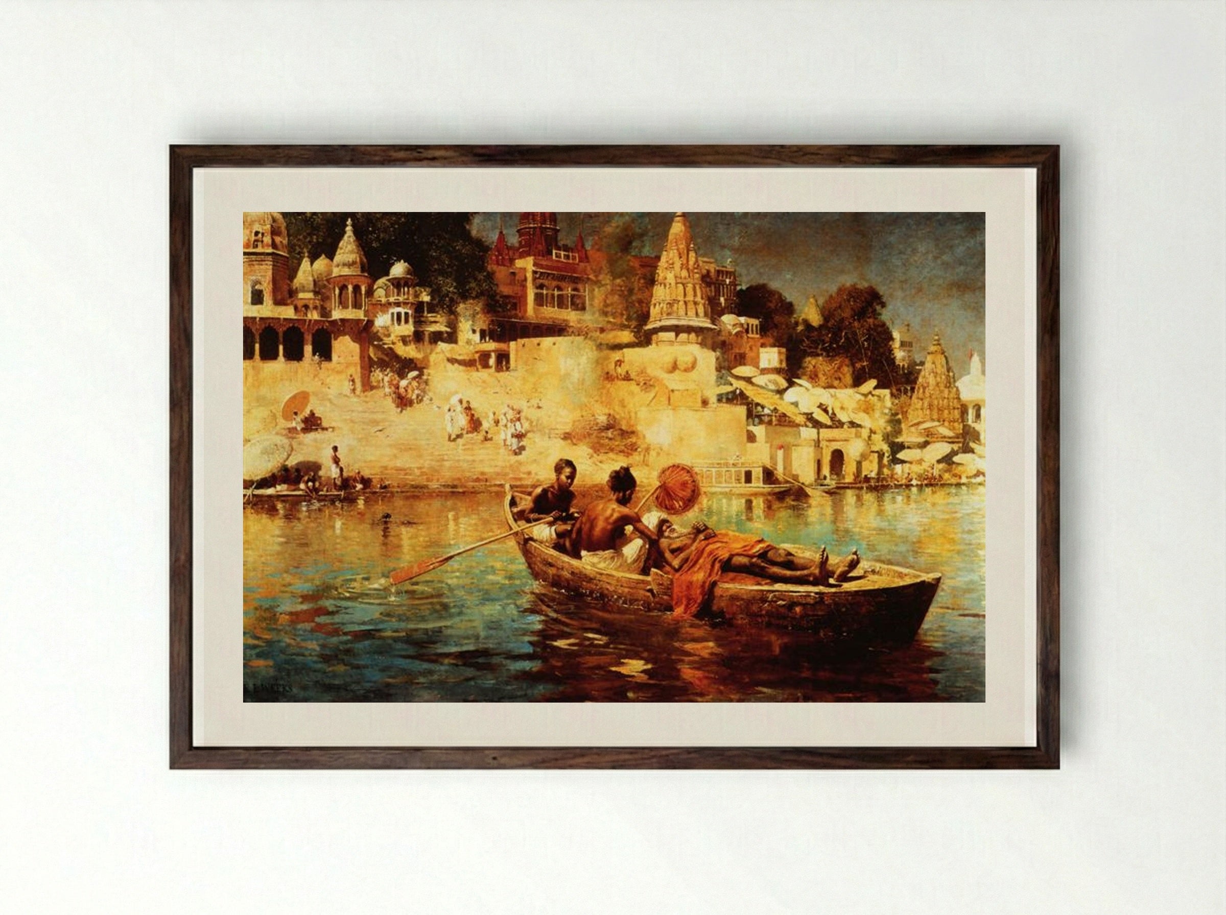 The Last Voyage - Edwin Lord Weeks - Framed Print Dark Wood
