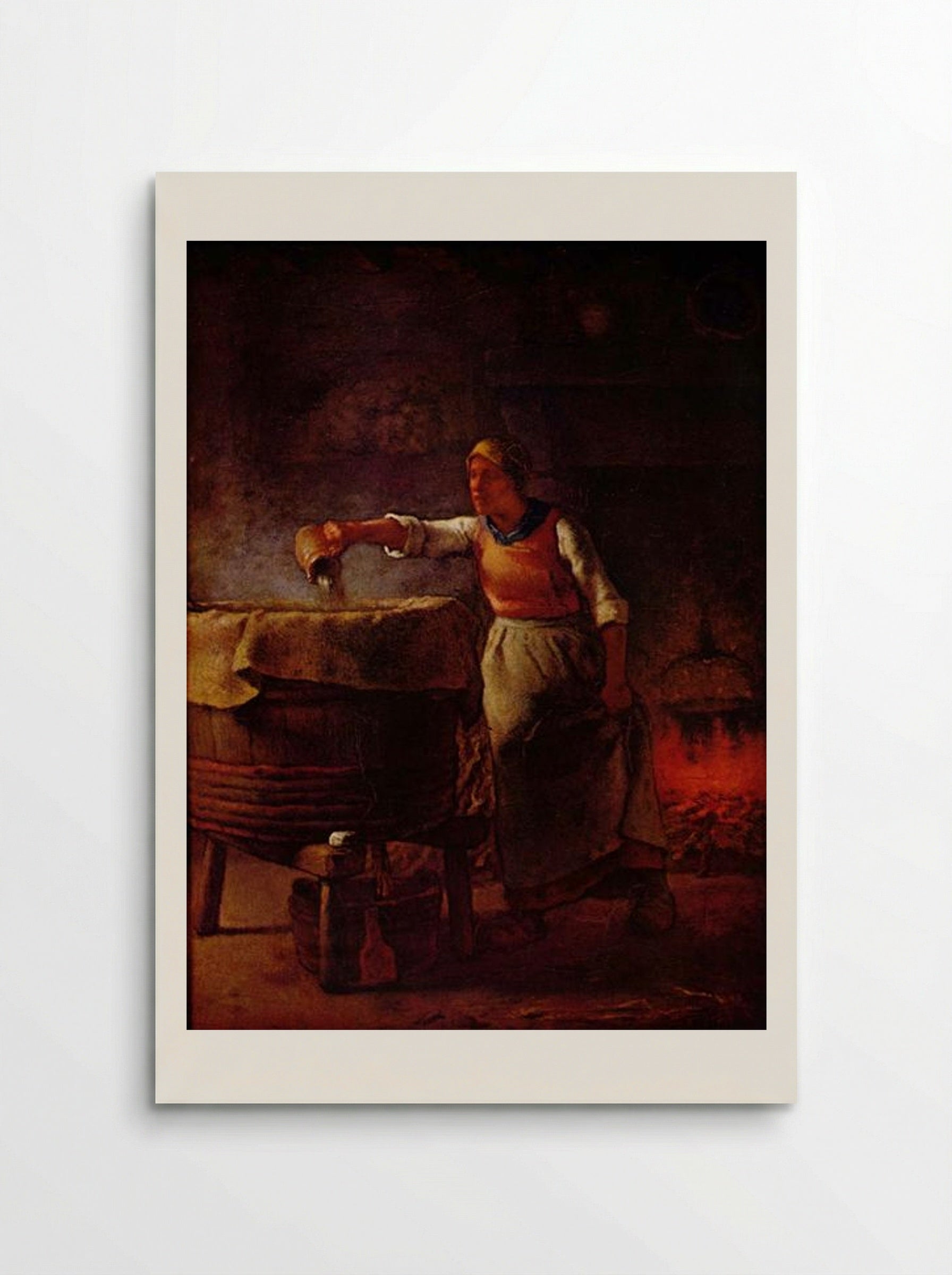 The Laundress - Jean-François Millet - Poster