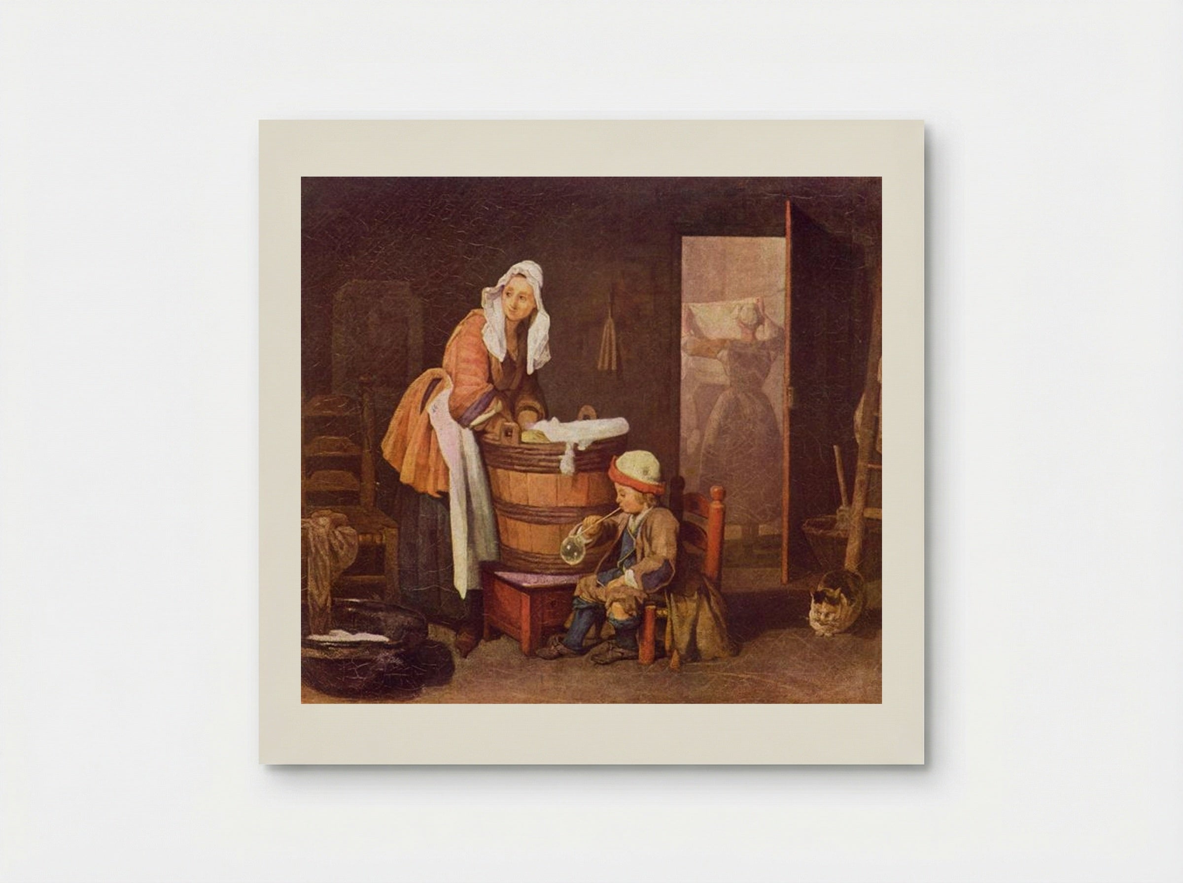 The Laundress - Jean-Baptiste-Simeon Chardin - Poster