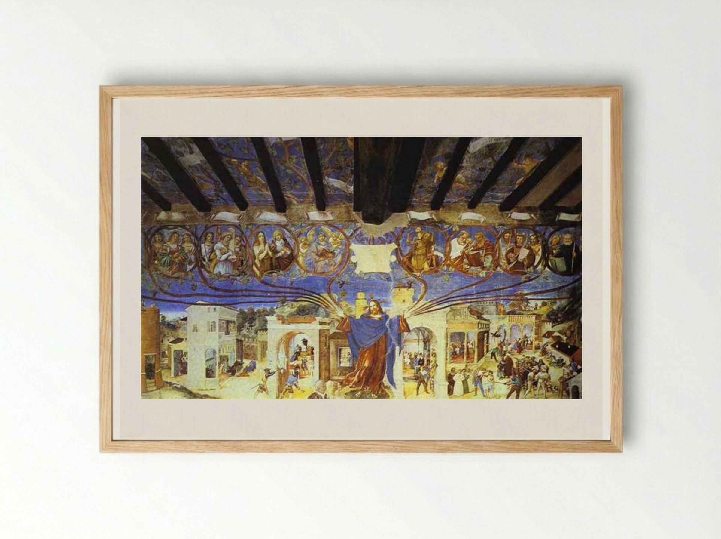 The Legend of St. Barbara - Lorenzo Lotto - Framed Print Wood