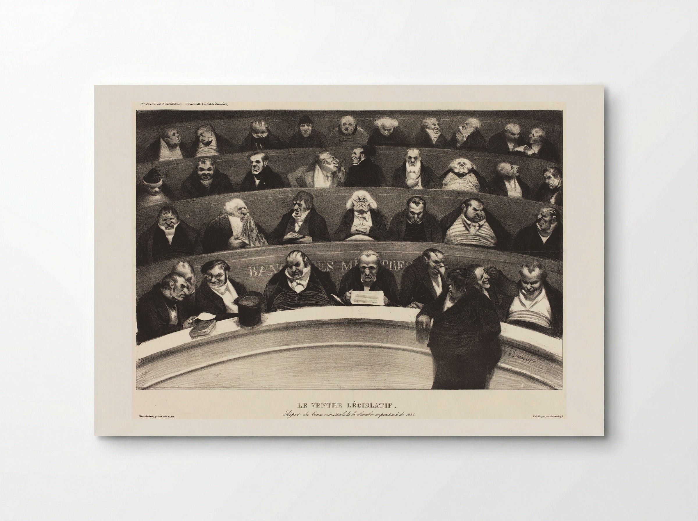 The Legislative Belly - Honoré-Victorin Daumier - Poster