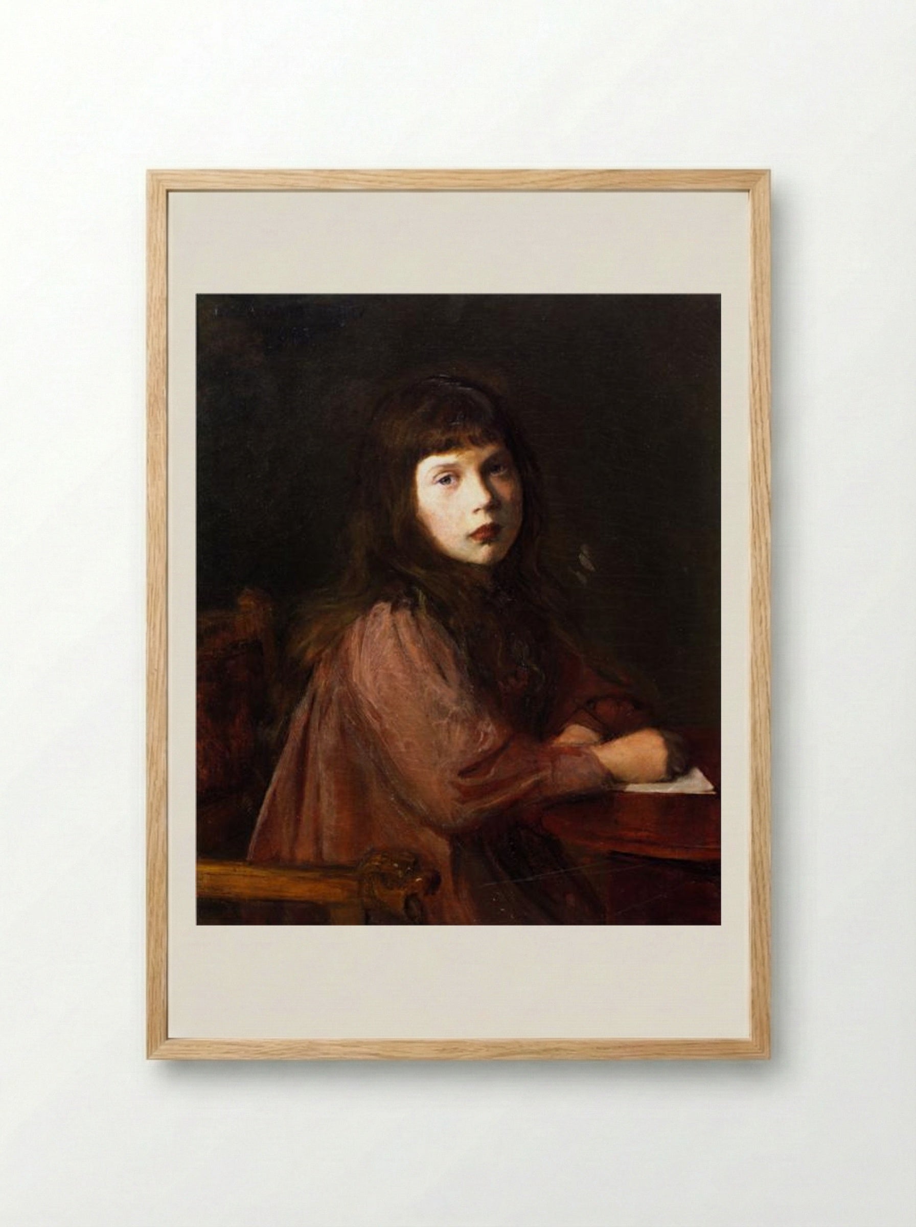 The Letter - Lilla Cabot Perry - Framed Print Wood