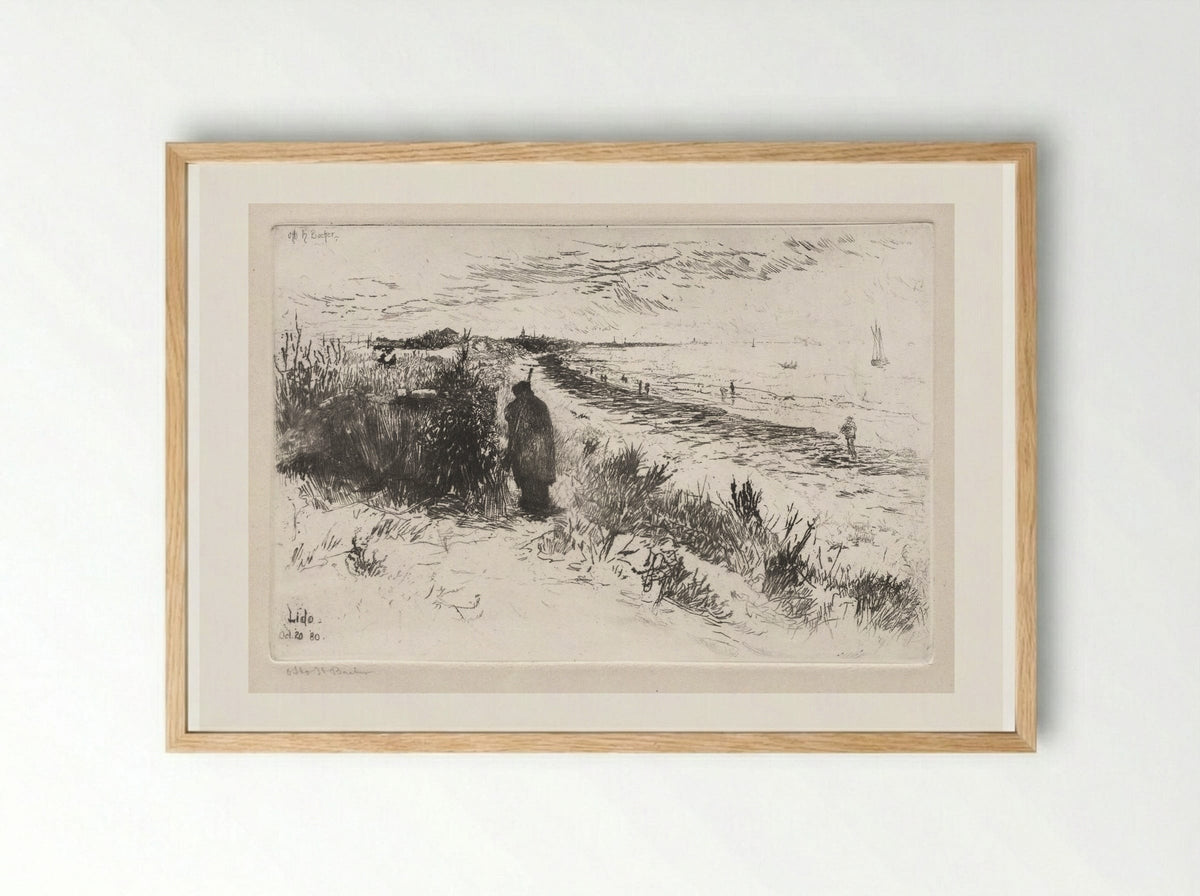 The Lido - Otto H. Bacher - Framed Print Wood