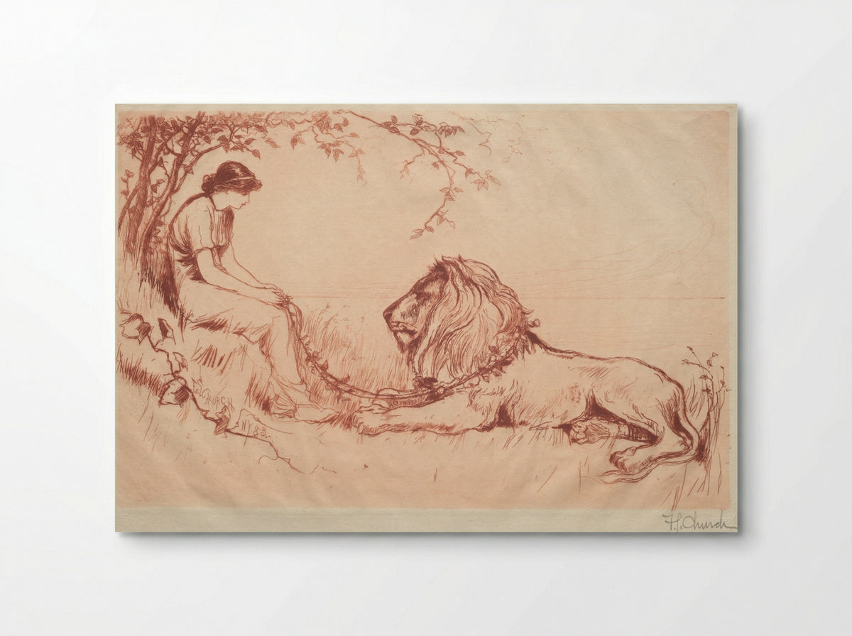 The Lion in Love - Frederick Stuart Church - Poster