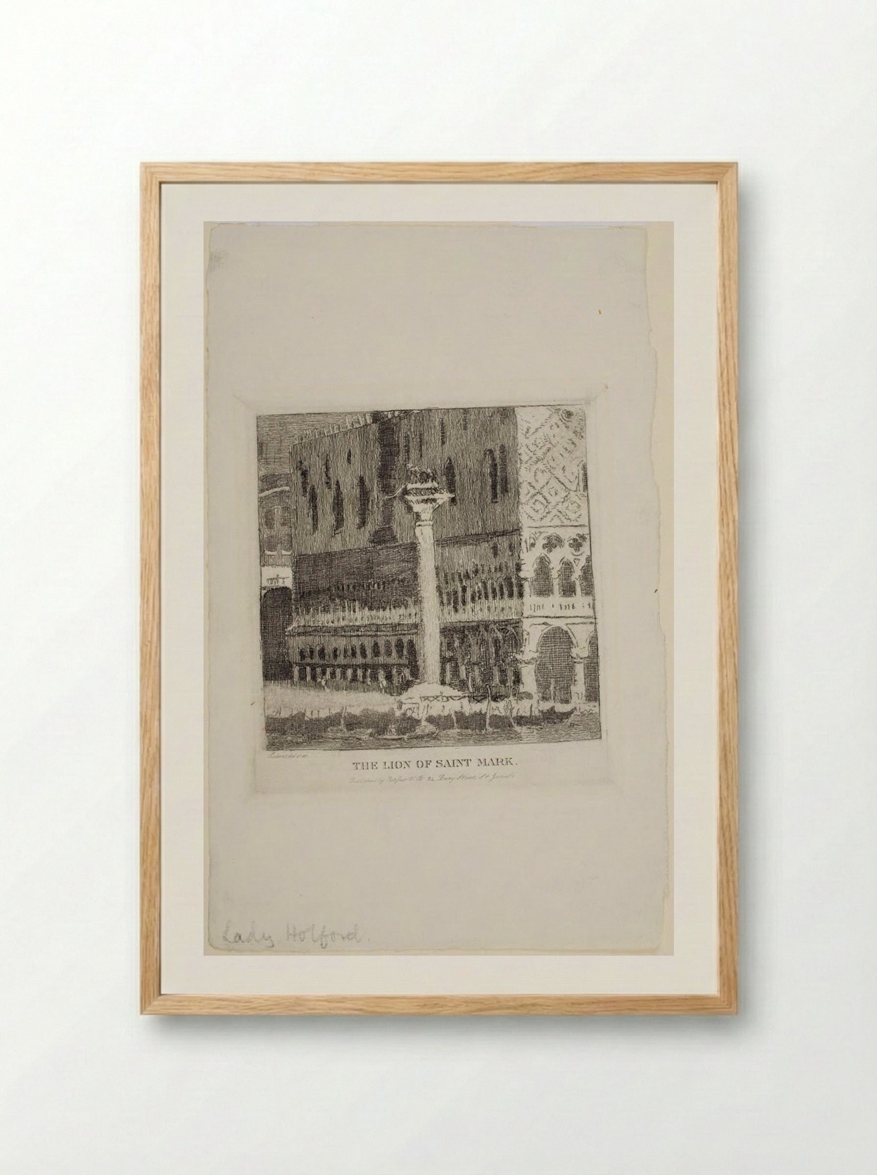 The Lion of Saint Mark - Walter Sickert - Framed Print Wood
