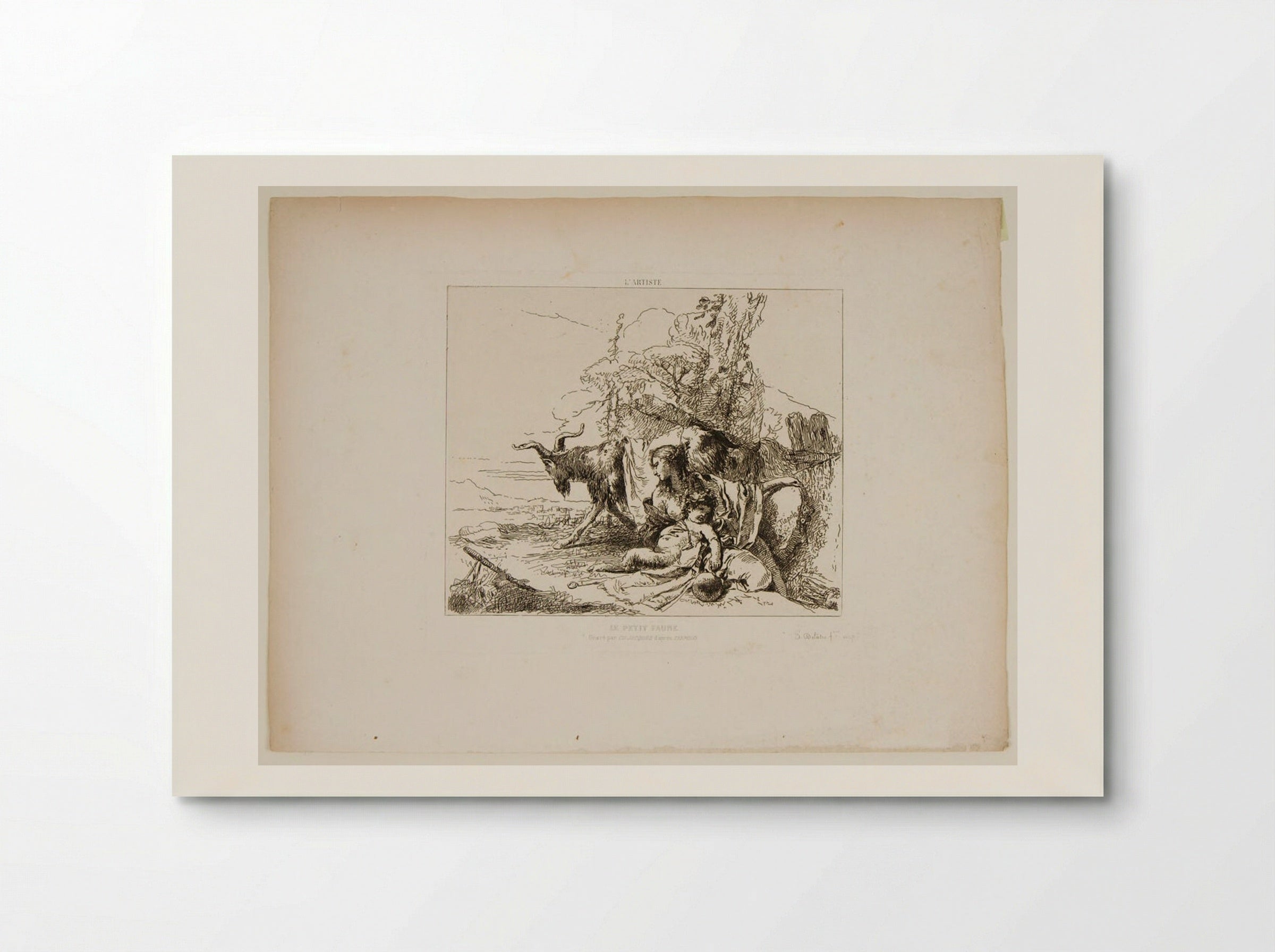 The Little Faun - Giovanni Battista Tiepolo - Poster