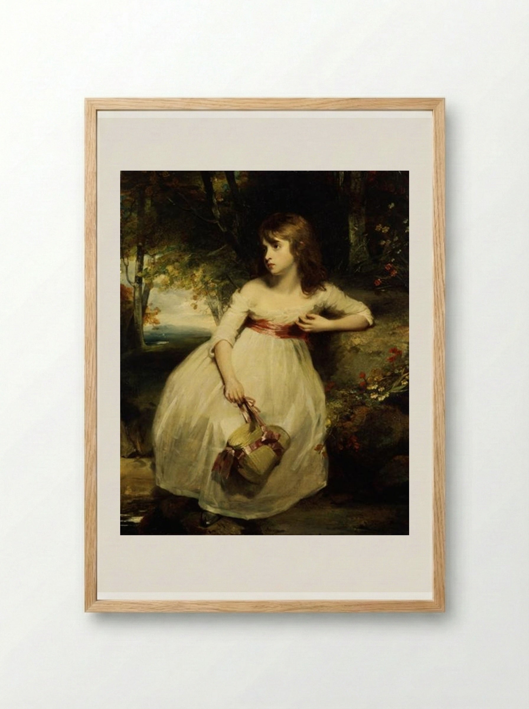 The Little Gardener - John Hoppner - Framed Print Wood