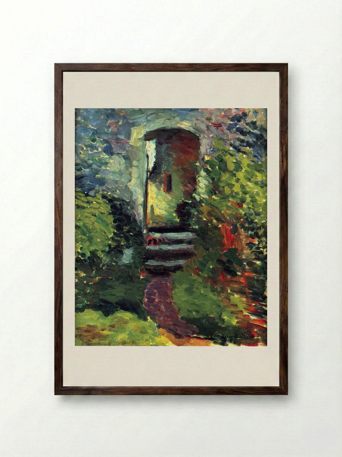 The Little Gate of the Old Mill - Henri Matisse - Framed Print Dark Wood