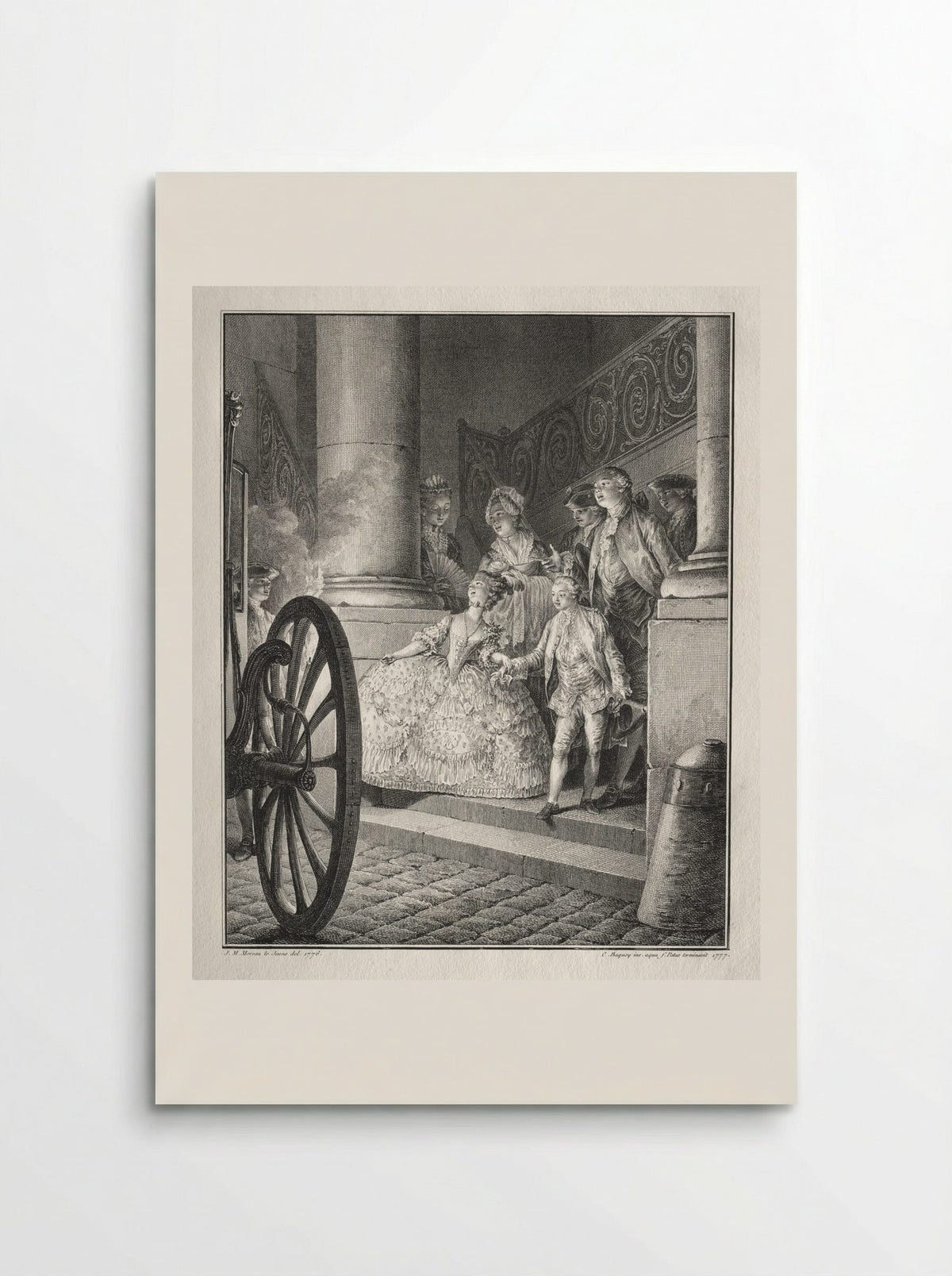 The Little Godparents - Jean-Michel Moreau - Poster