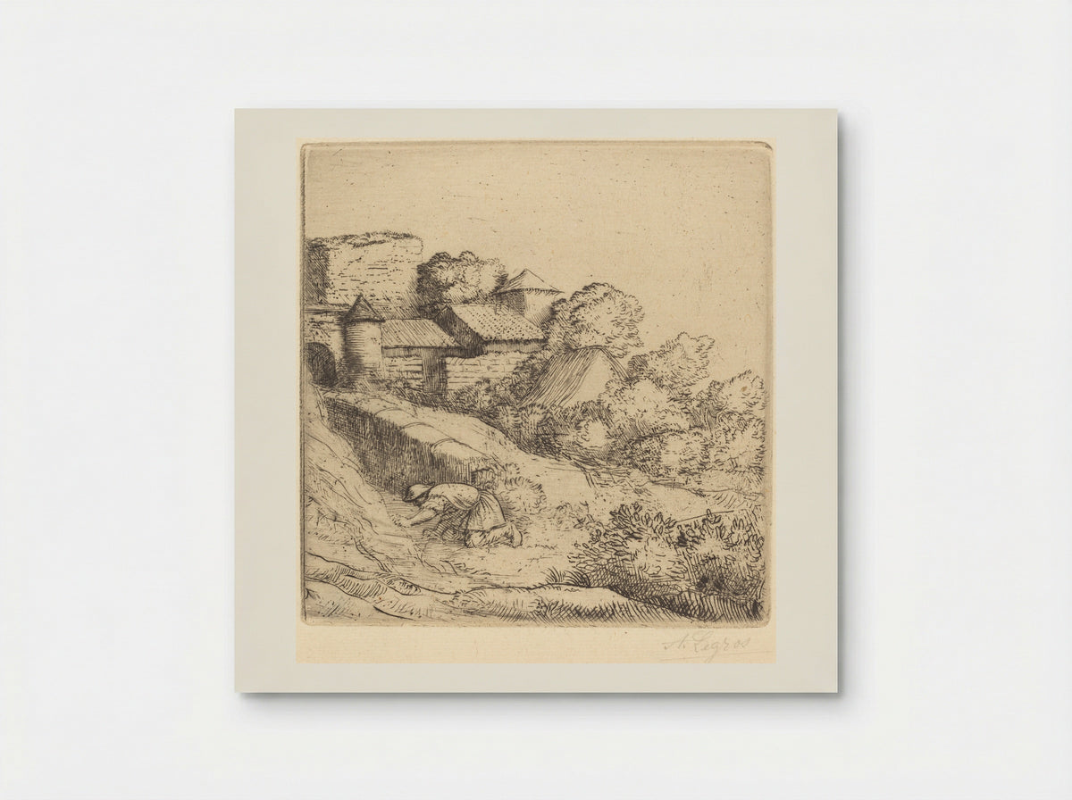 The Little Grass-Burner - Alphonse Legros - Poster
