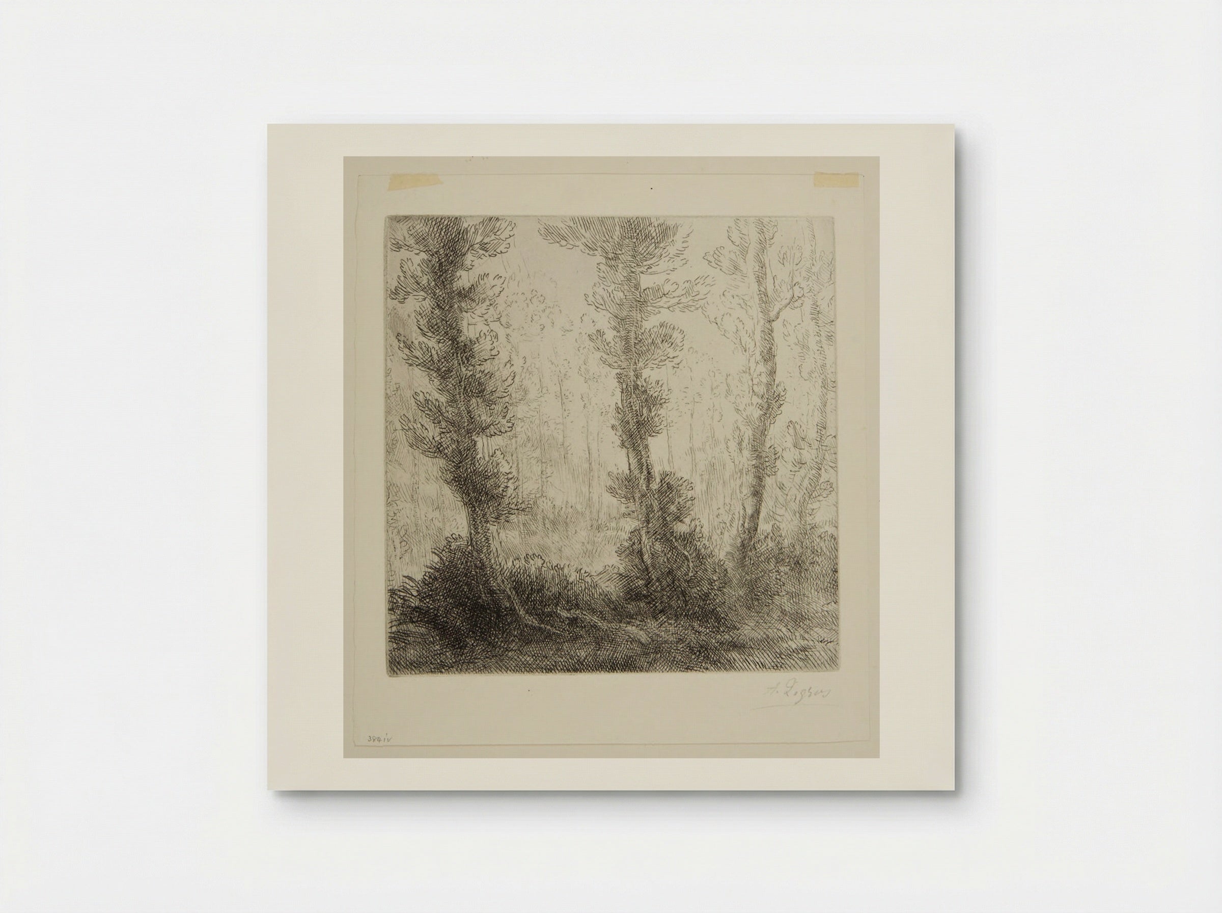 The Little Lake - Alphonse Legros - Poster