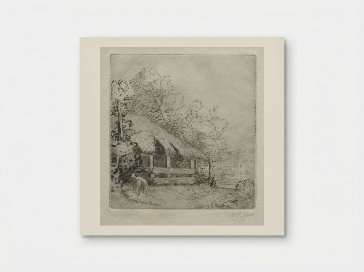 The Little Shed (Le Petit Hangar) - Alphonse Legros - Poster