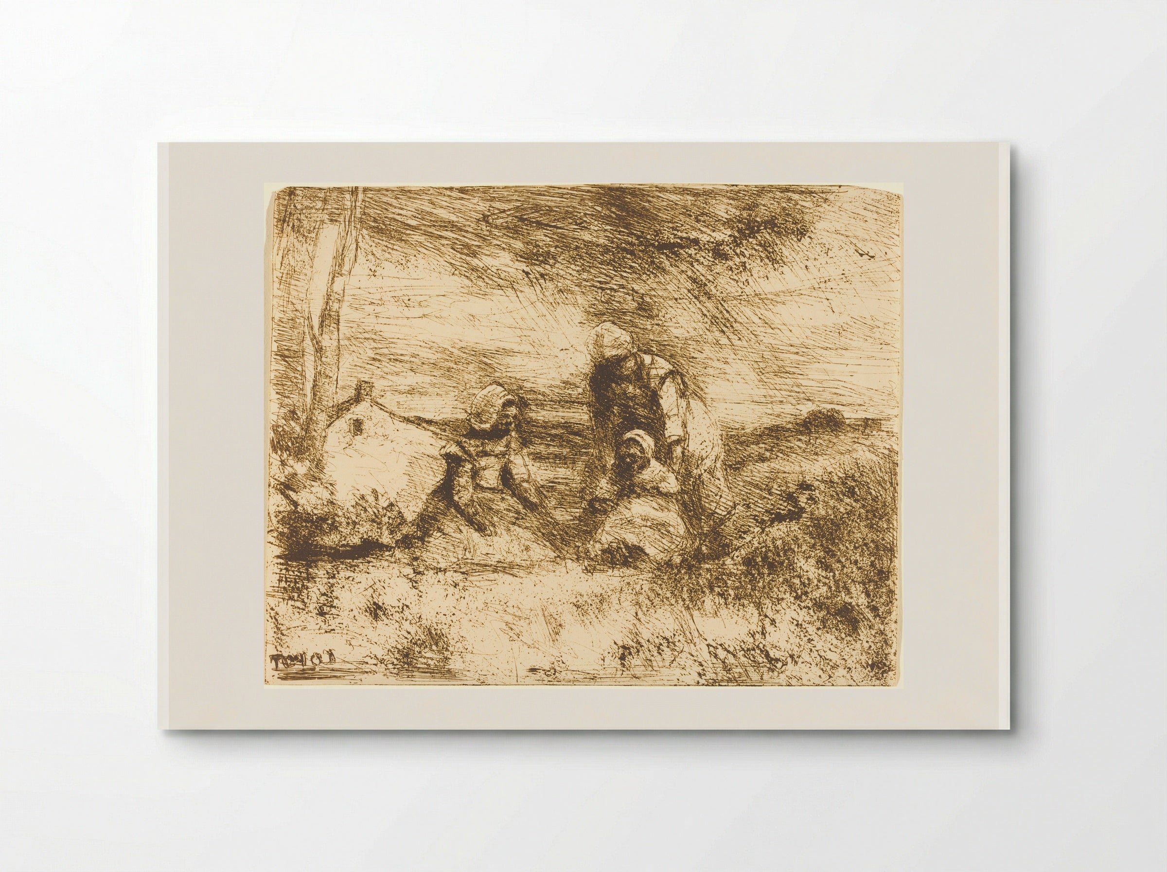 The Little Sister - Jean-Baptiste-Camille Corot - Poster