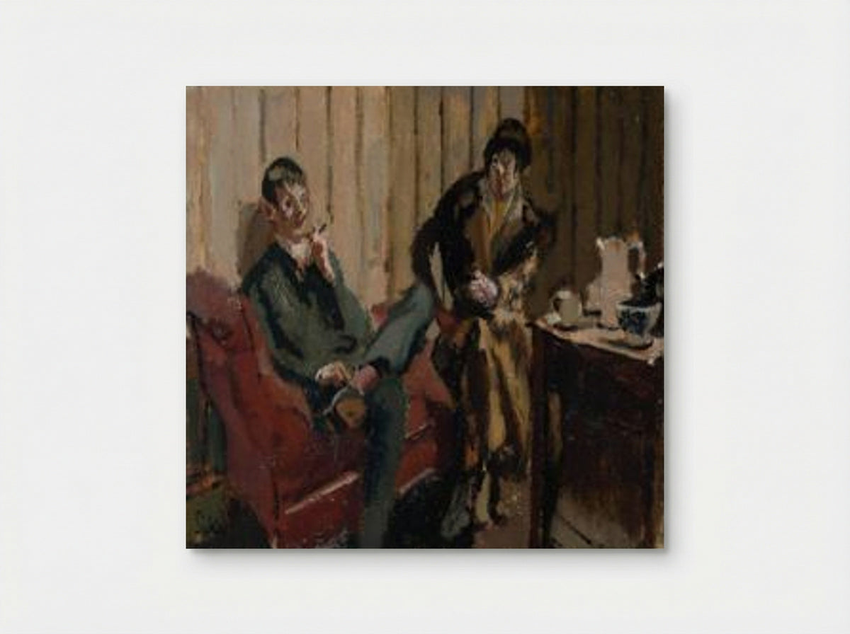 The Little Tea Party (Nina Hamnett and Roald Kristian) - Walter Sickert - Poster