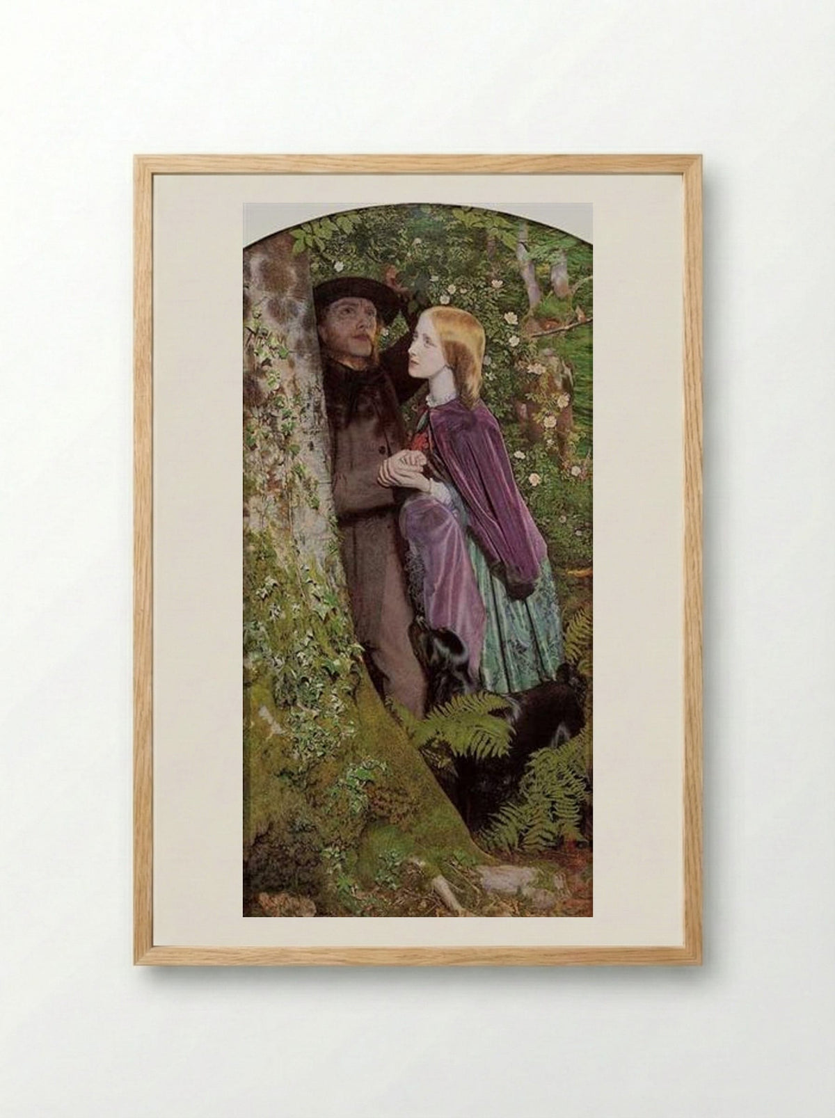 The Long Engagement - Arthur Hughes - Framed Print Wood