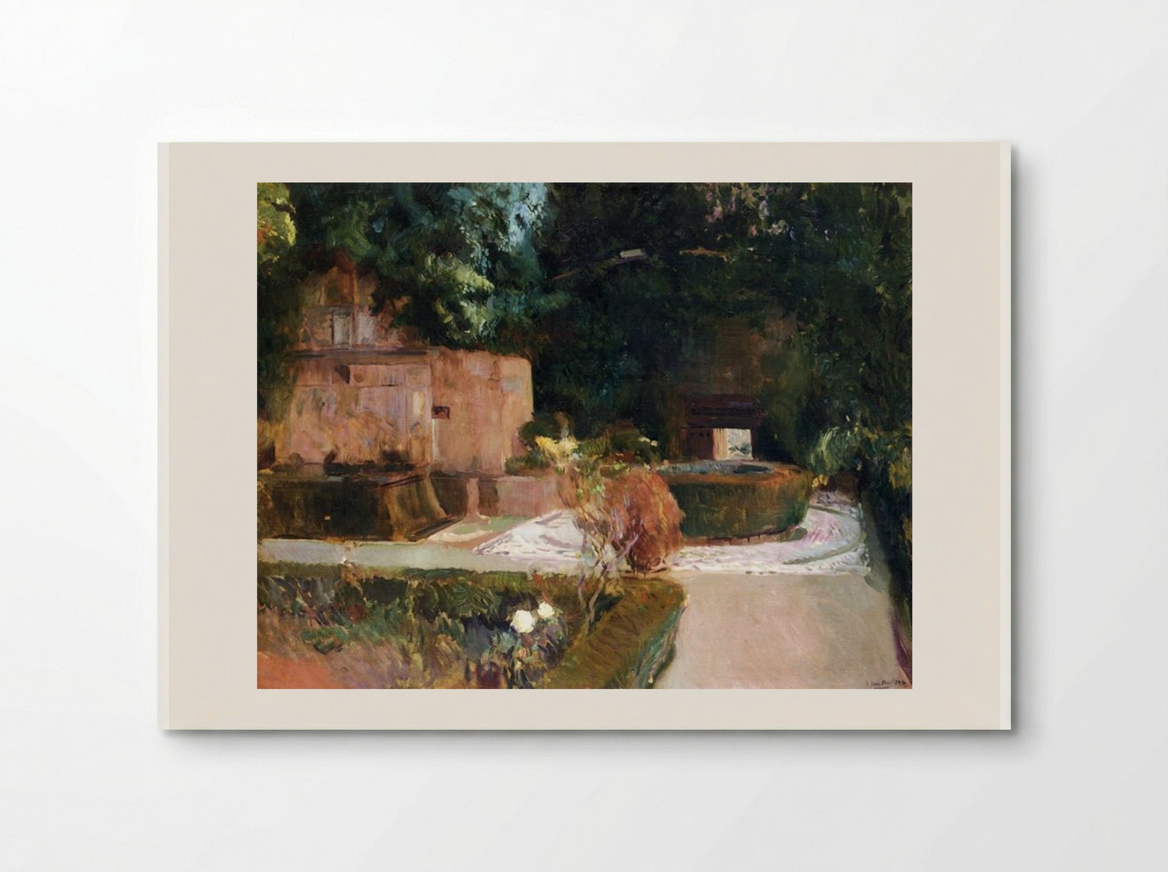 The Los Adarves Gardens, The Alhambra, Granada - Joaquín Sorolla - Poster