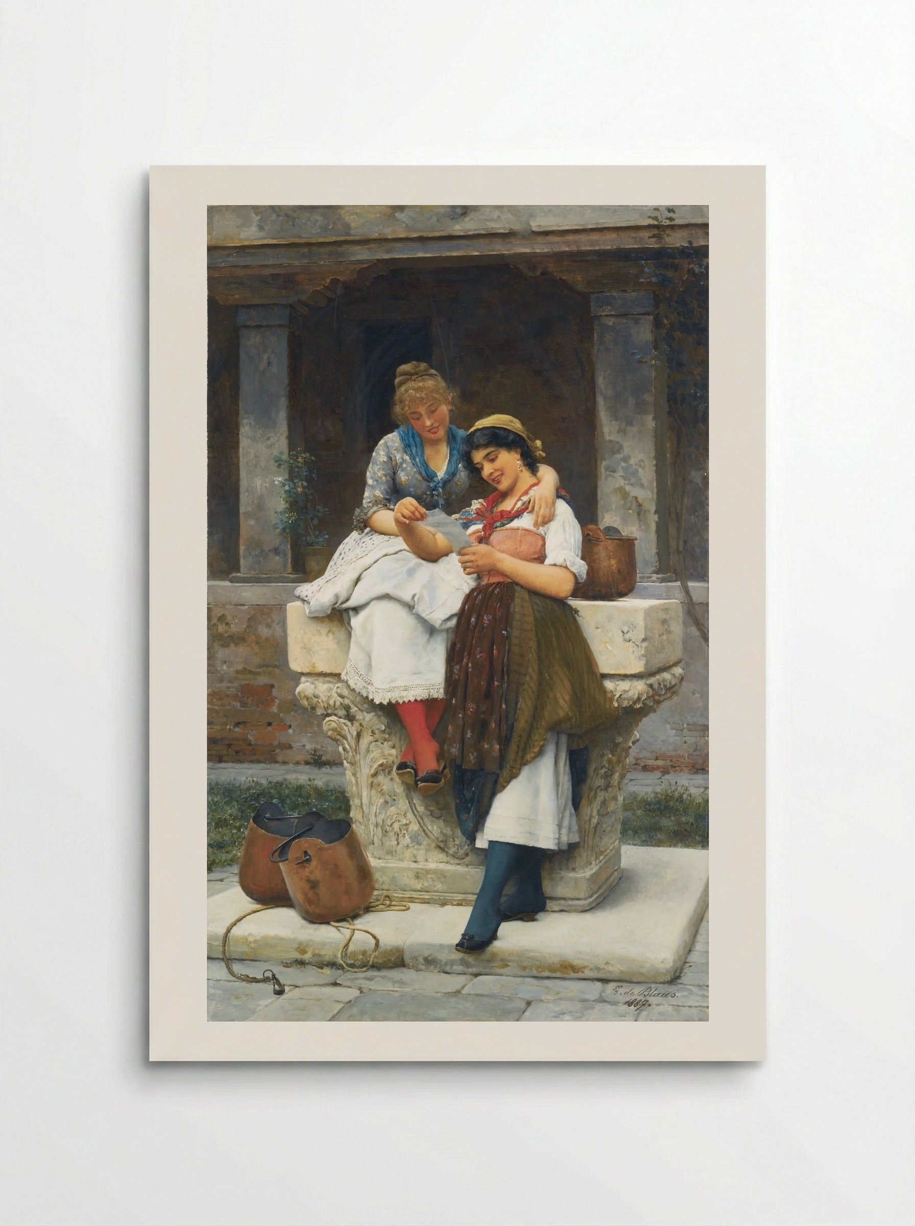 The Love Letter - Eugene de Blaas - Poster