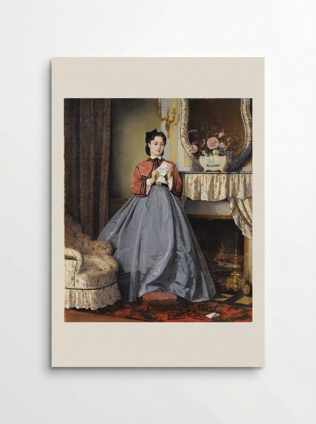 The Love Letter - Auguste Toulmouche - Poster