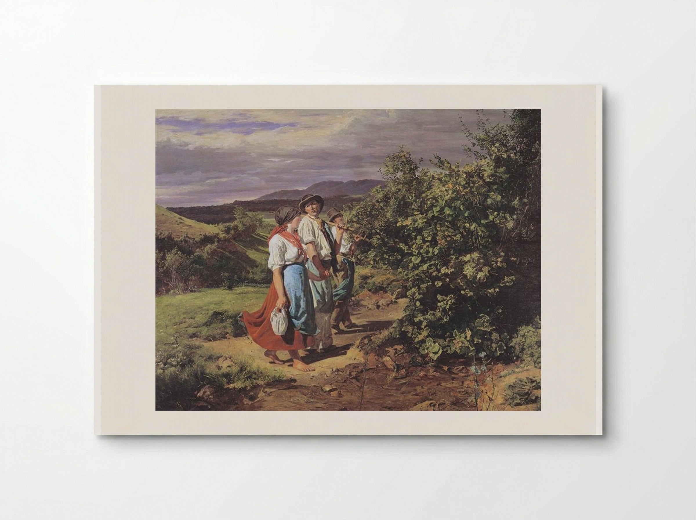 The Lovers at a Crossroads - Ferdinand Georg Waldmüller - Poster