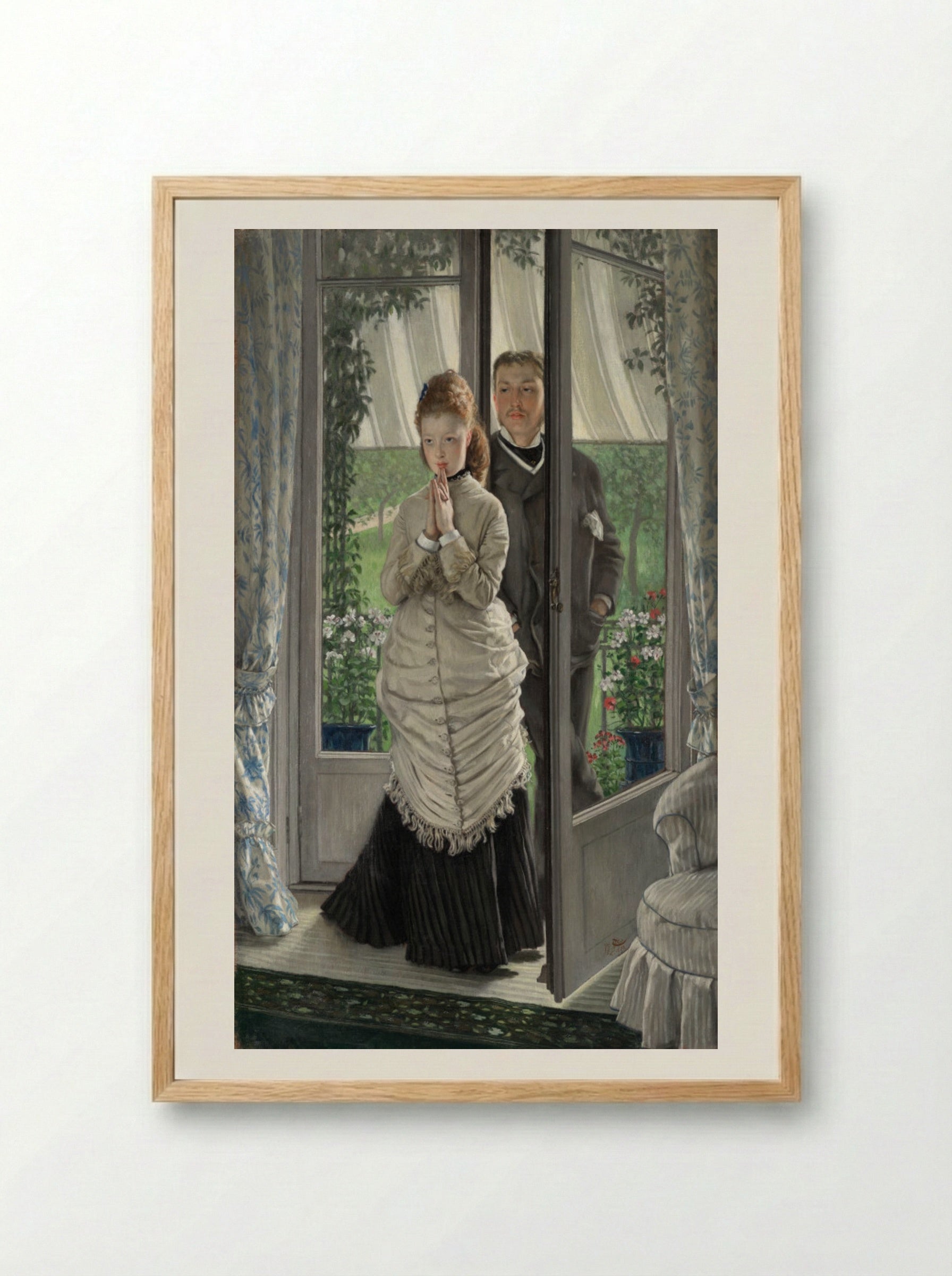 The Lovers - James Tissot - Framed Print Wood