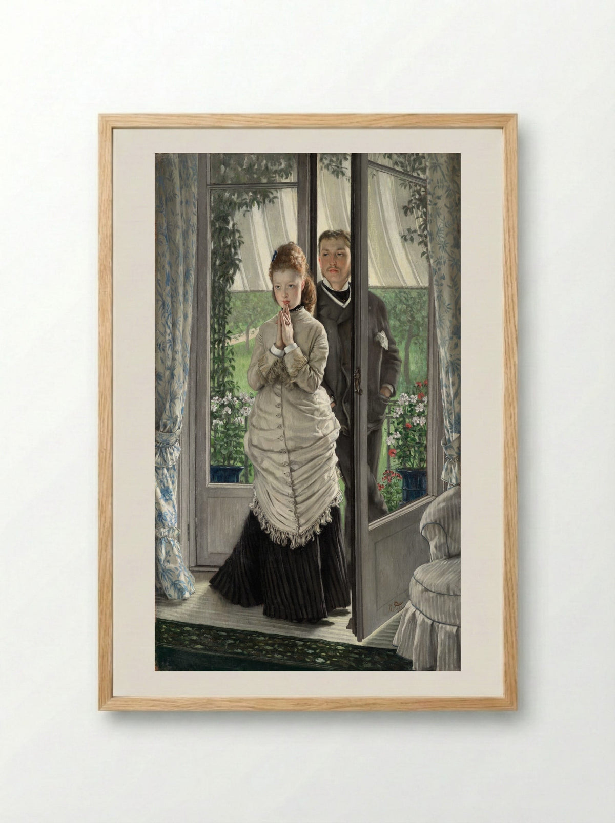 The Lovers - James Tissot - Framed Print Wood
