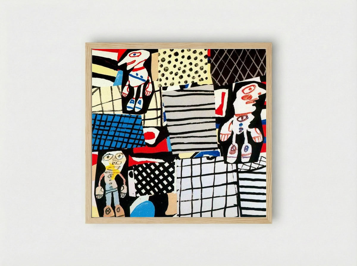 The Low Hours - Jean Dubuffet - Framed Print Wood