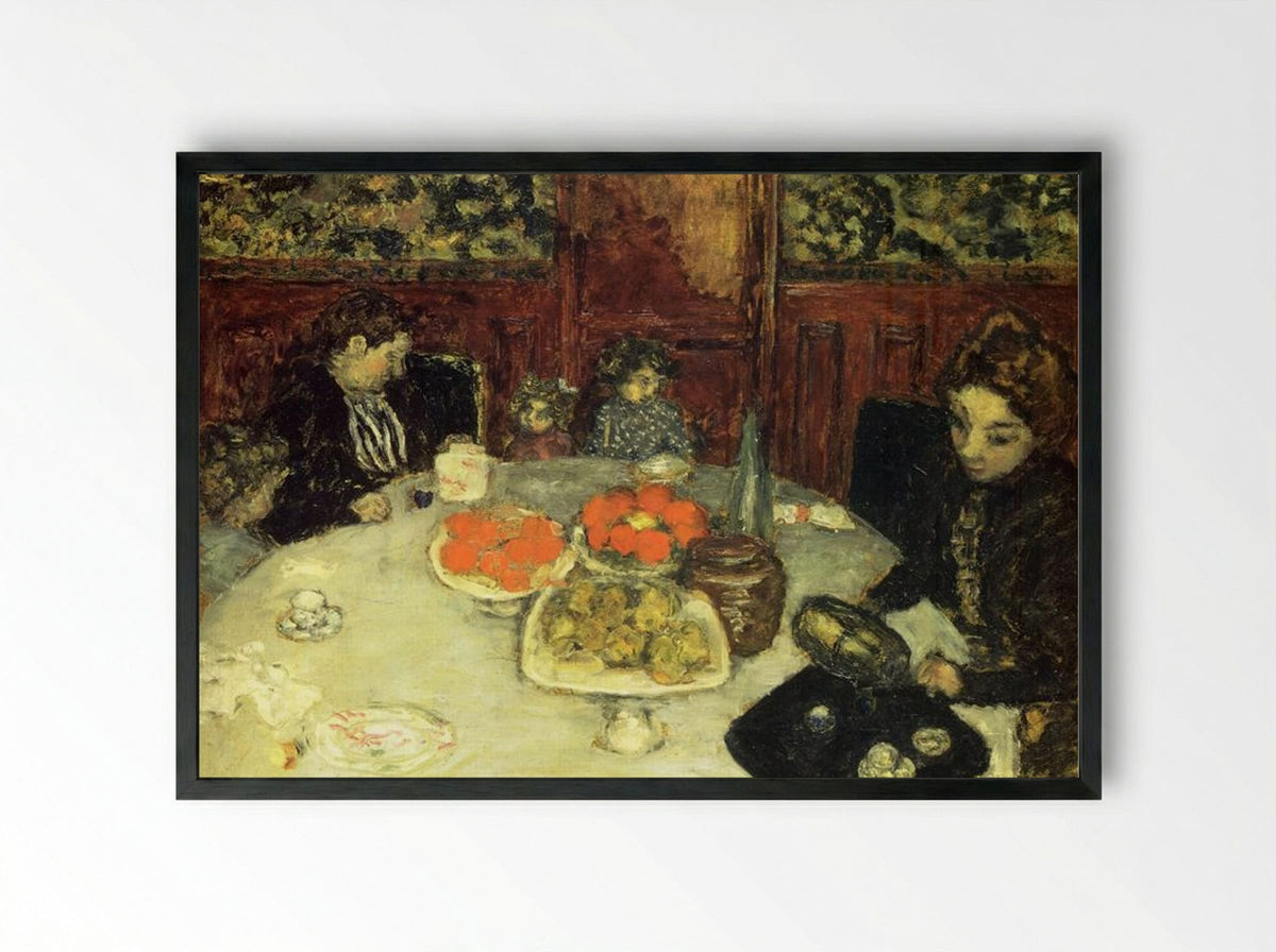 The Luncheon - Pierre Bonnard - Framed Print Black