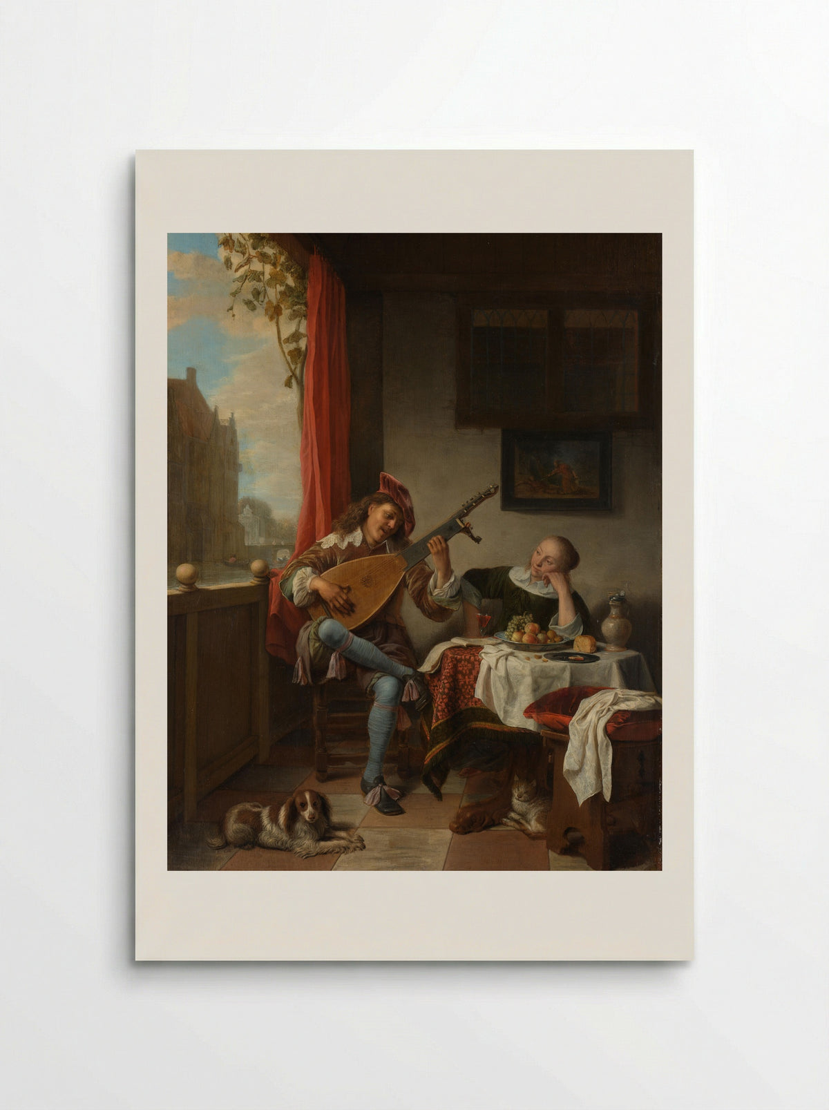 The Lutenist - Hendrick Martensz Sorgh - Poster