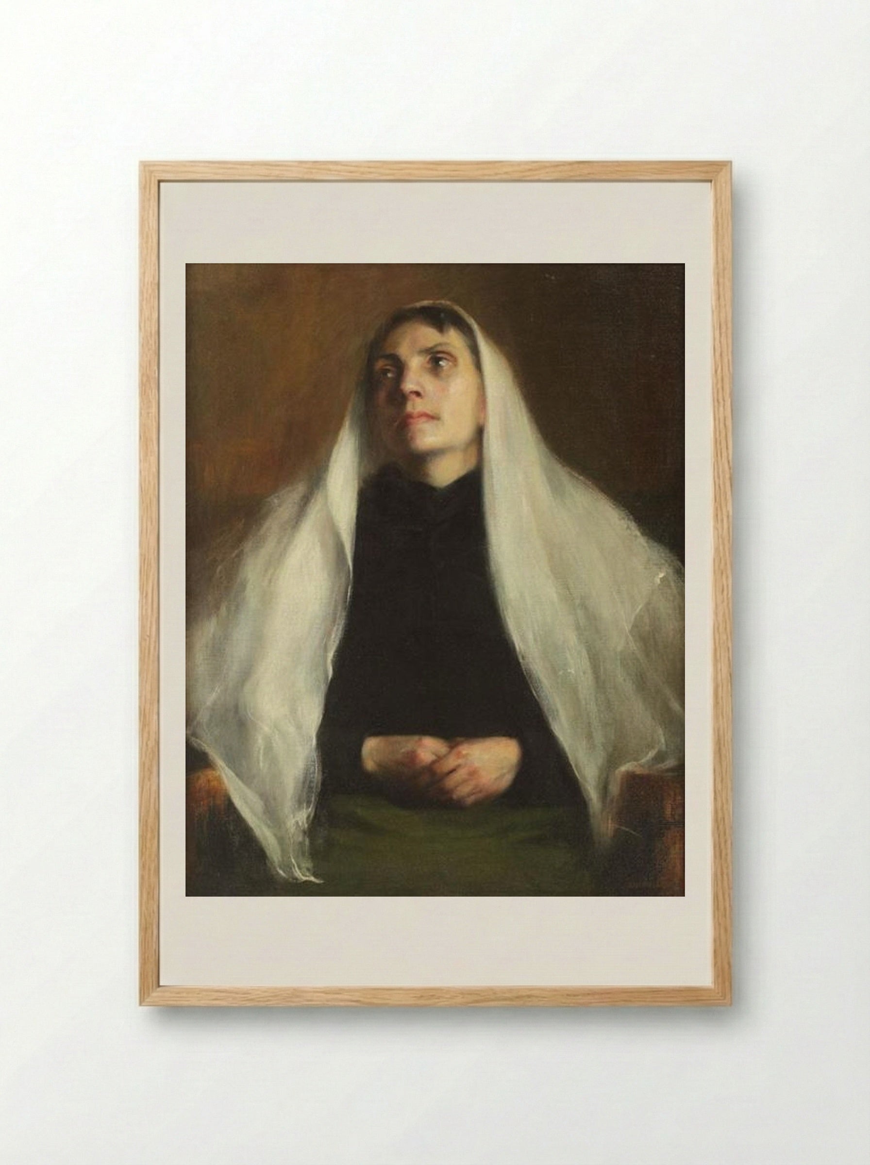 The Macedonian Woman - Kimon Loghi - Framed Print Wood