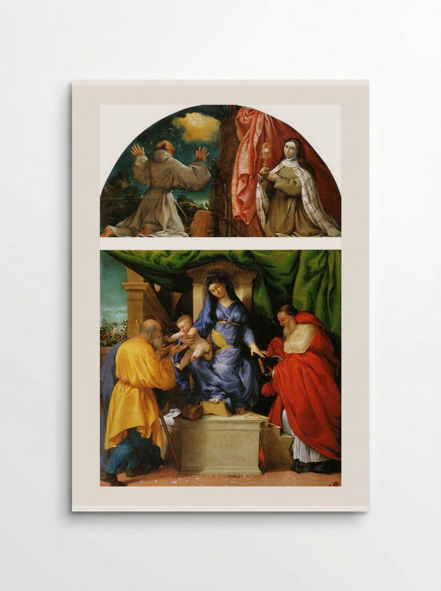 The Madonna of the Roses - Lorenzo Lotto - Poster